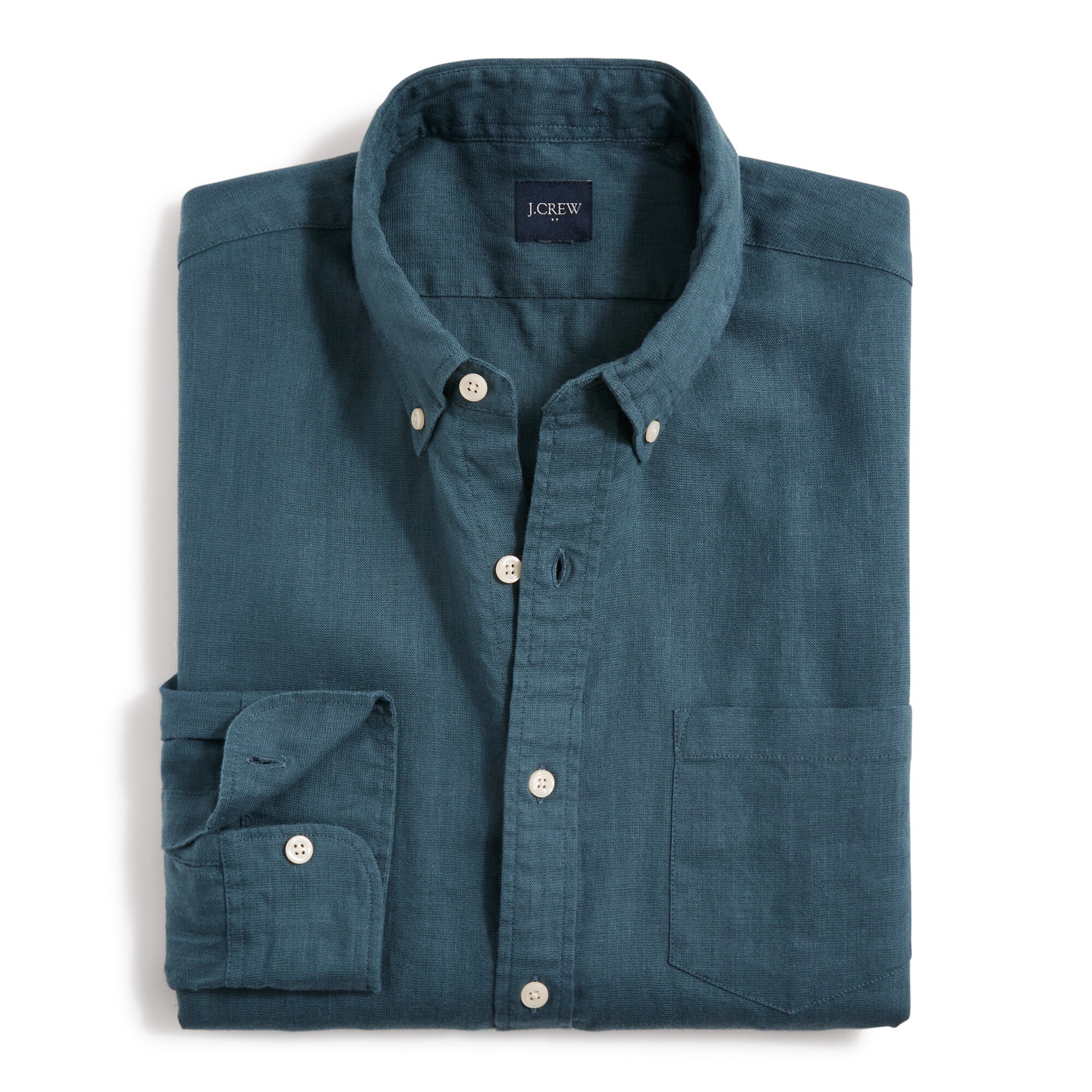 Classic linen-blend shirt