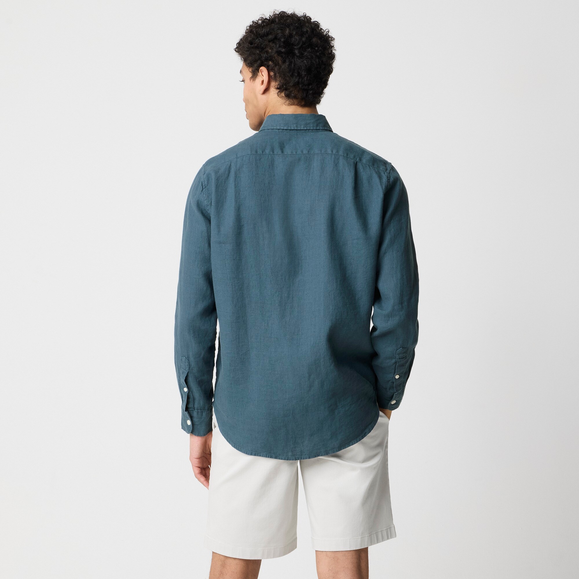 Classic linen-blend shirt