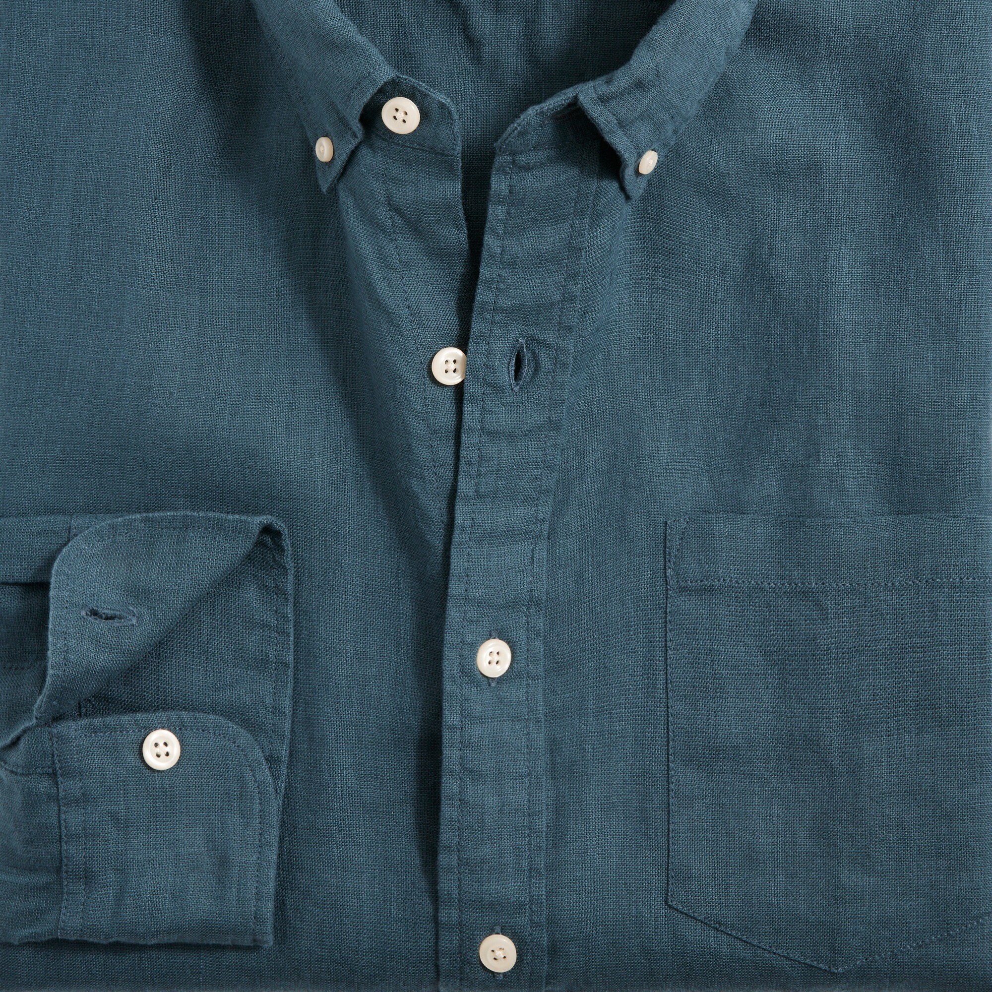 Classic linen-blend shirt