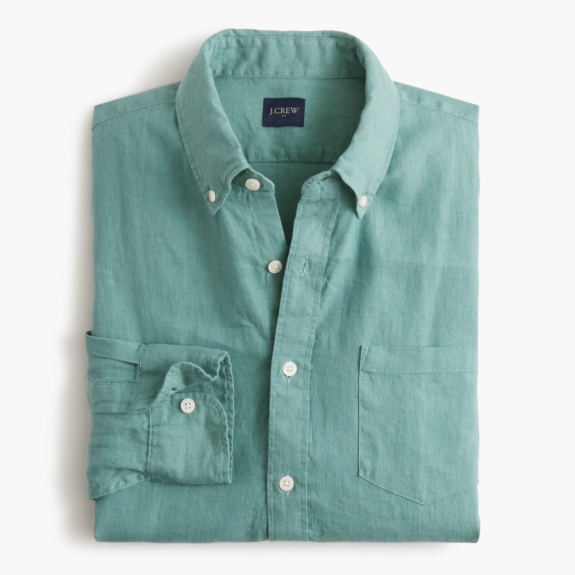 classic linen-blend shirt for men
