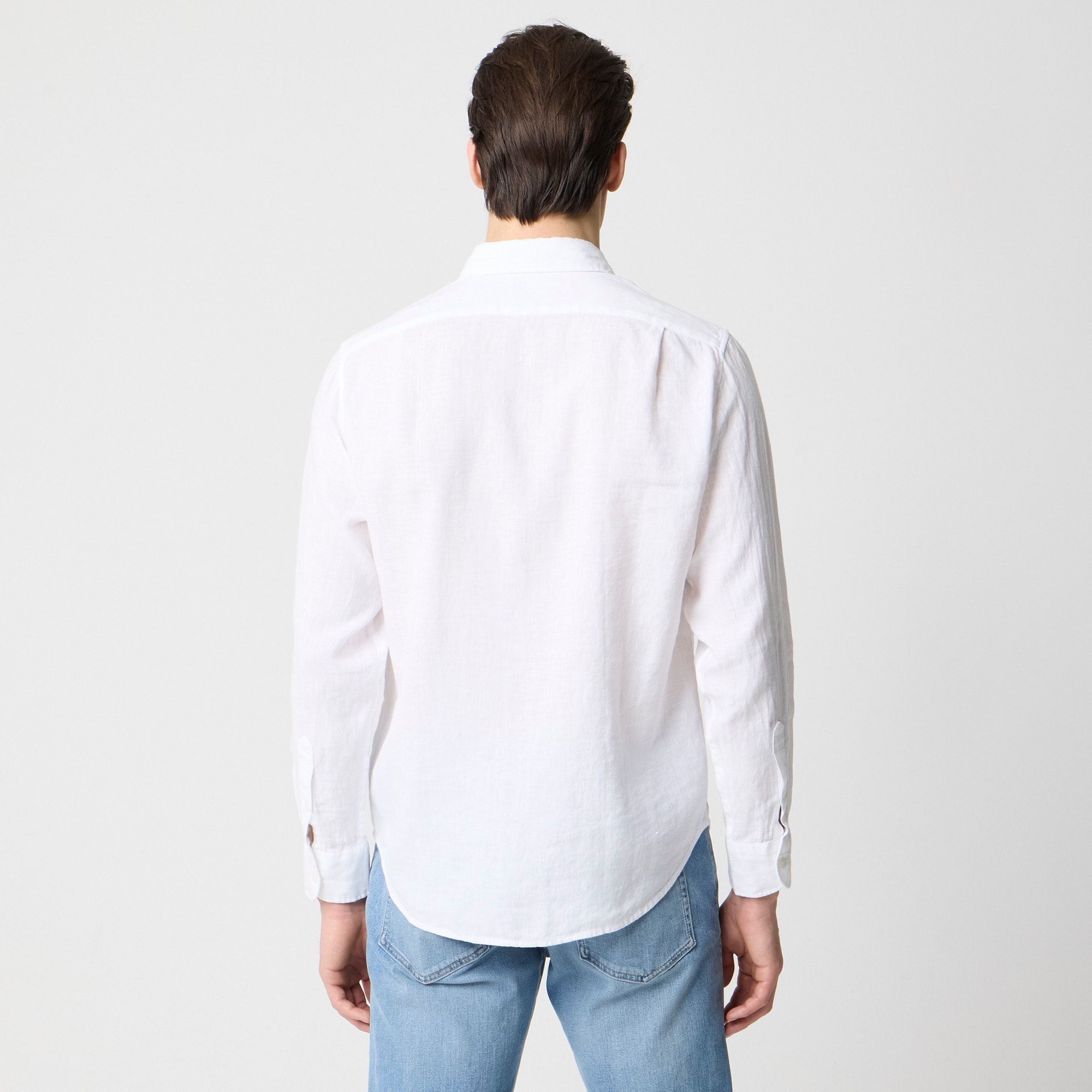 Classic linen-blend shirt
