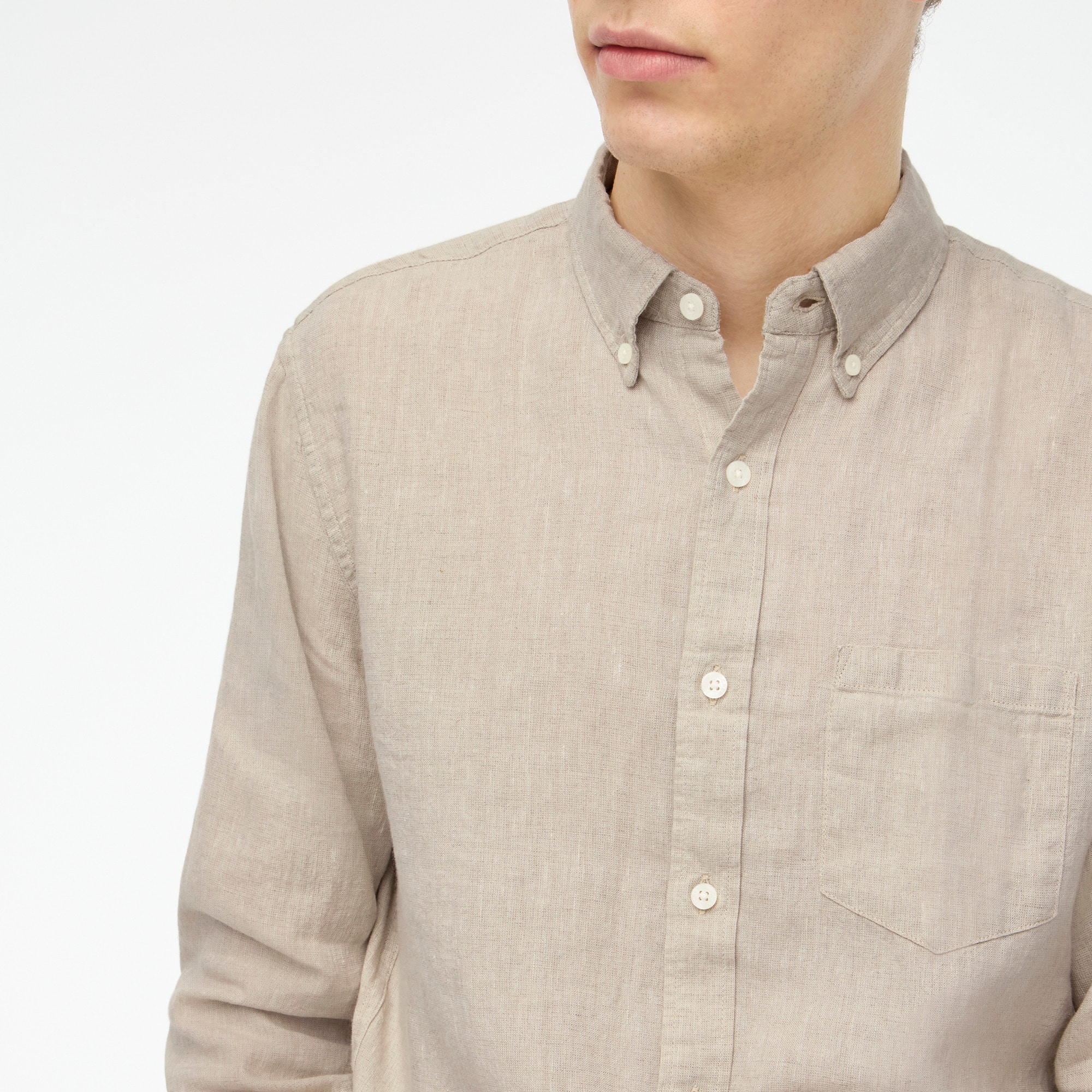 mens Classic linen-blend shirt