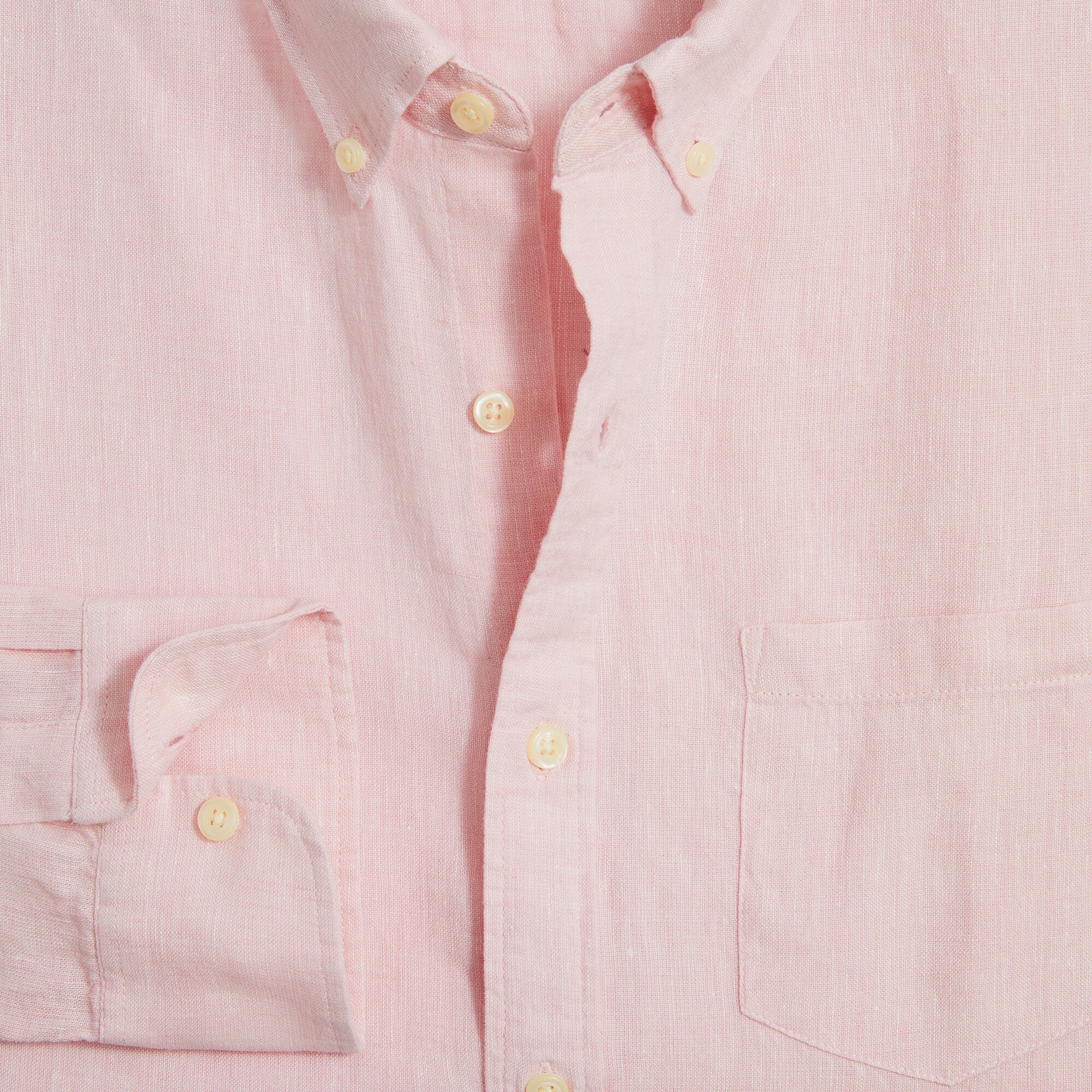 Slim linen-cotton shirt