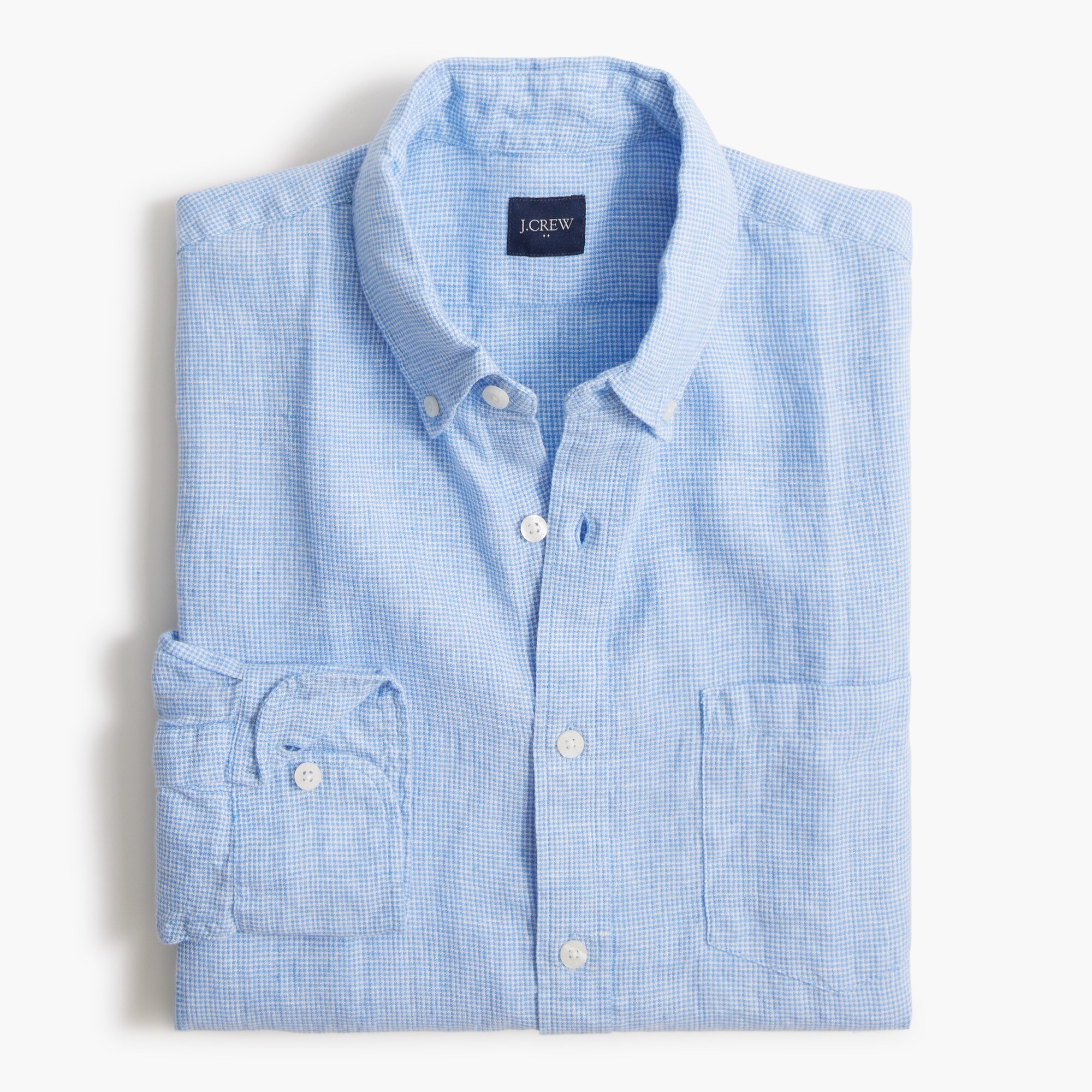Classic linen-blend shirt