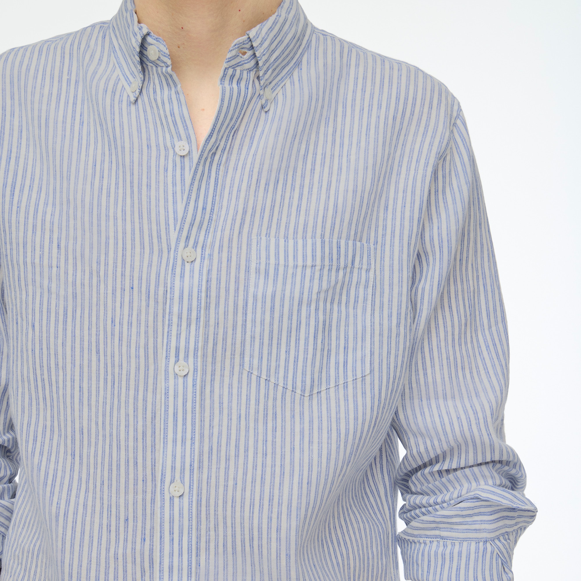 Classic linen-blend shirt