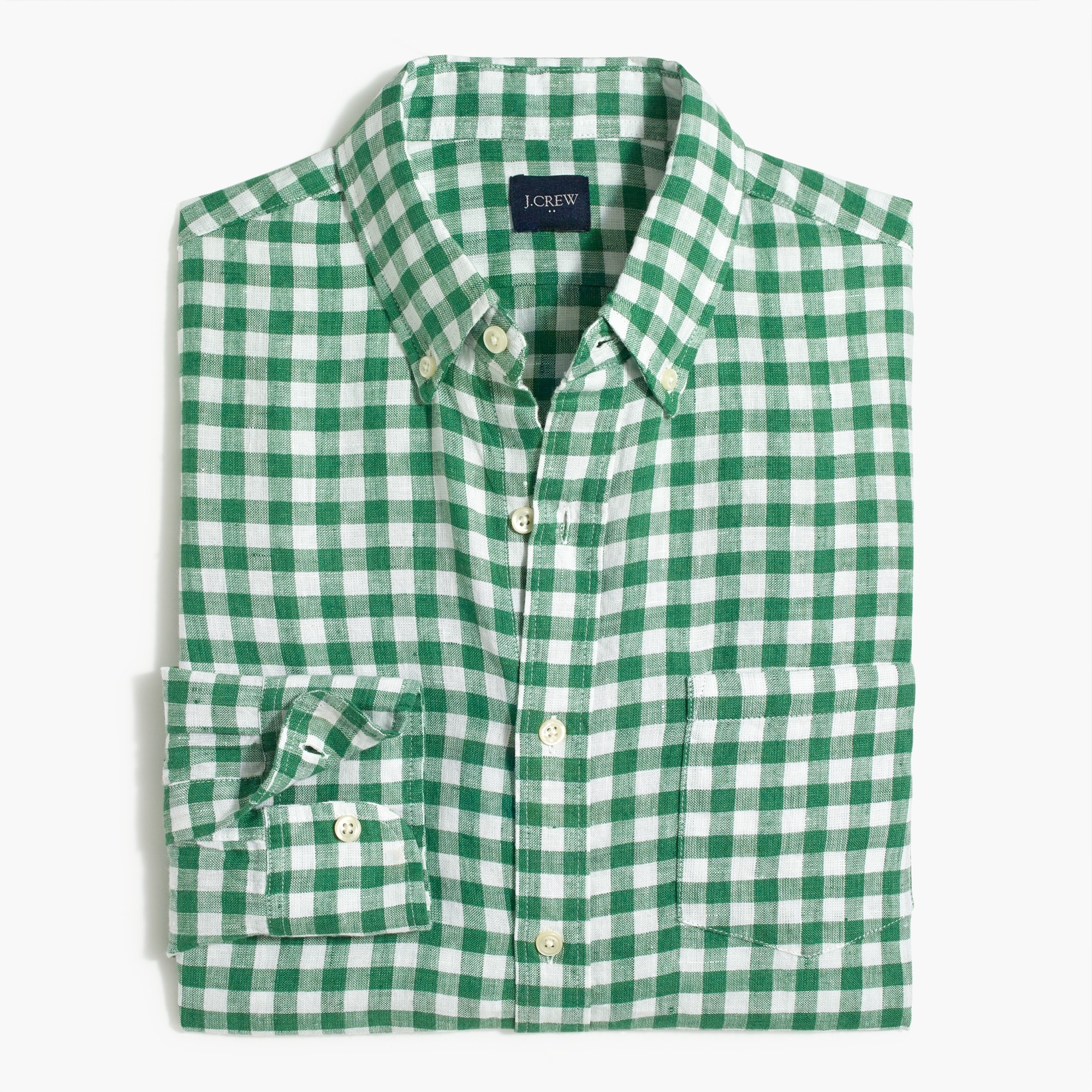 Regular linen-cotton shirt