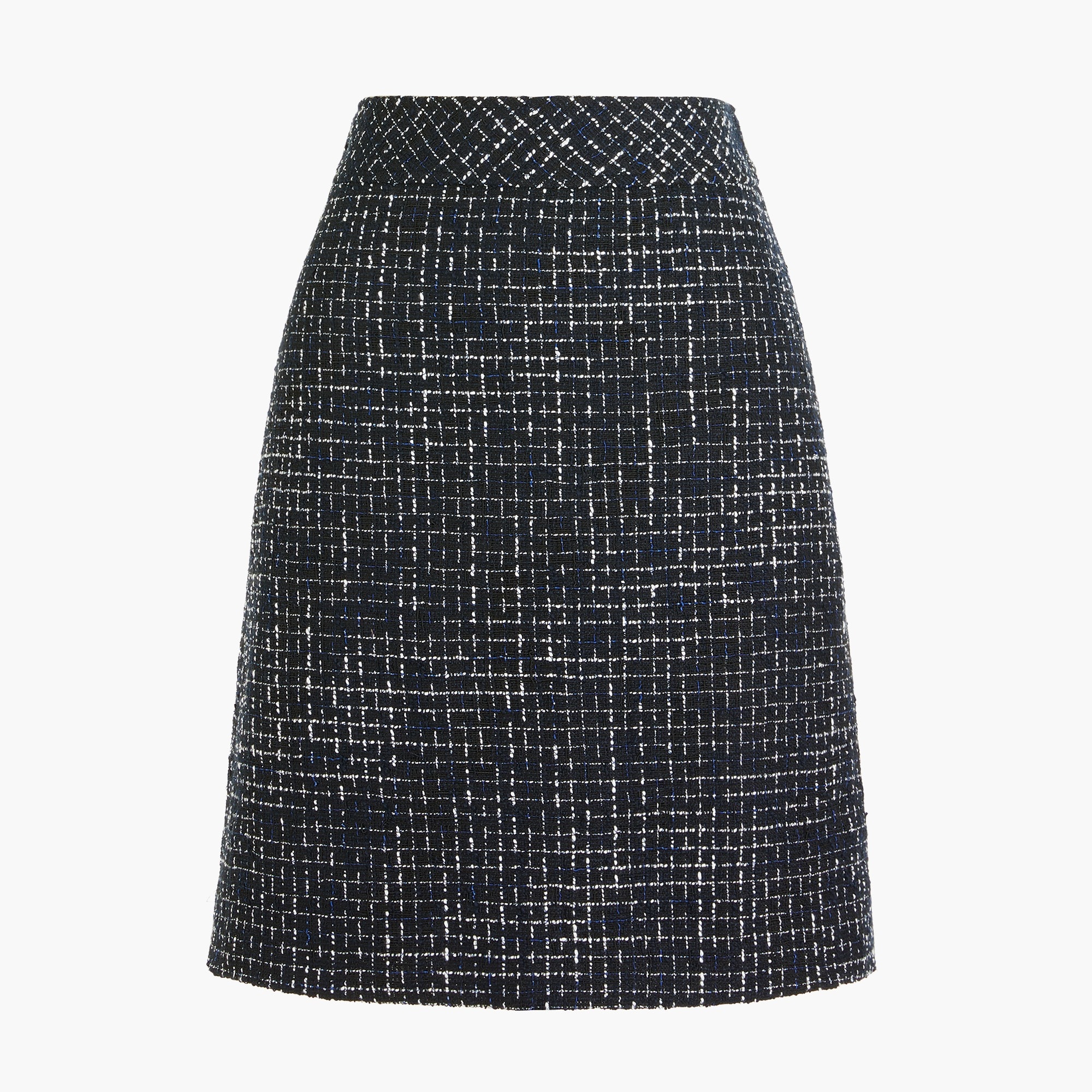 A-line tweed skirt