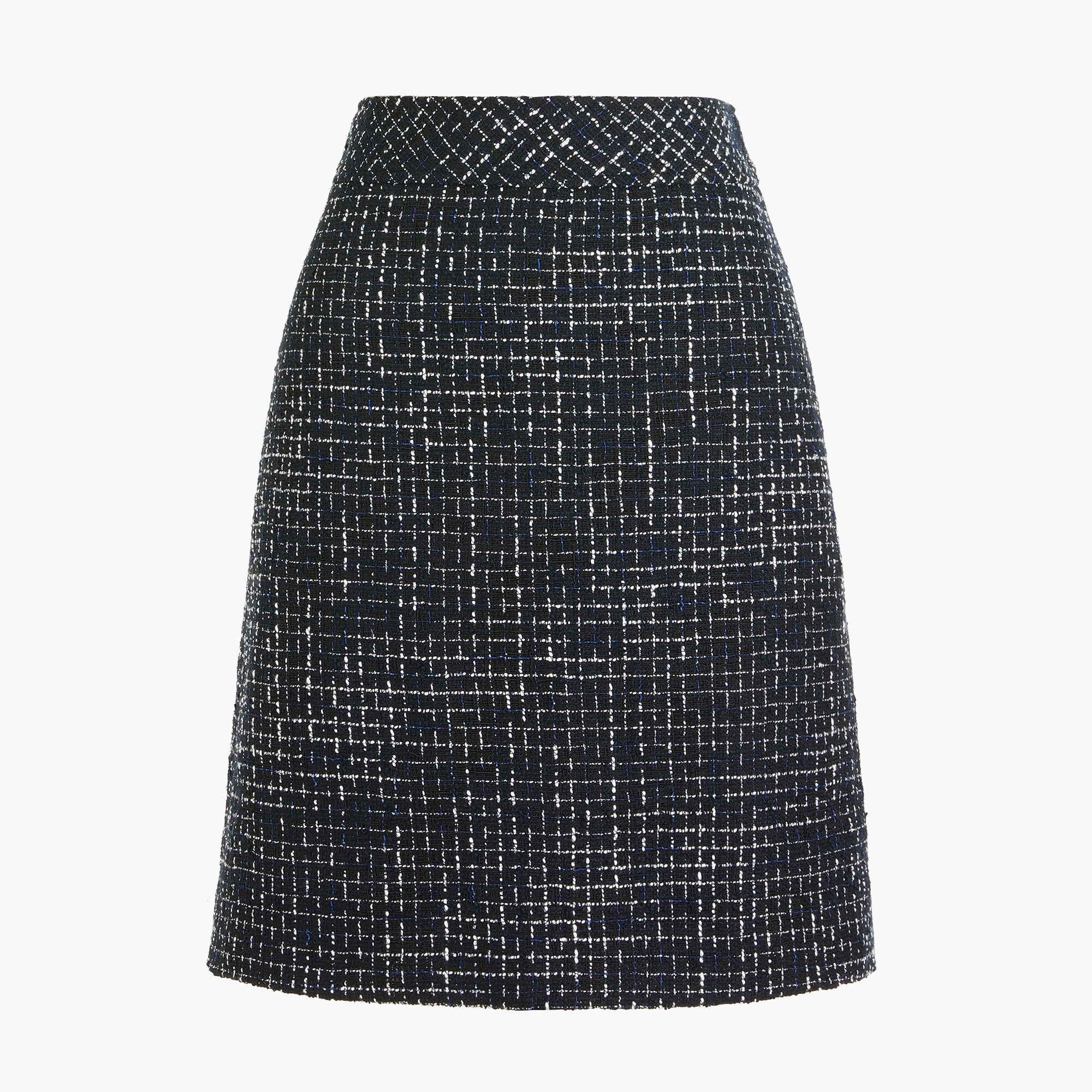 A-line tweed skirt