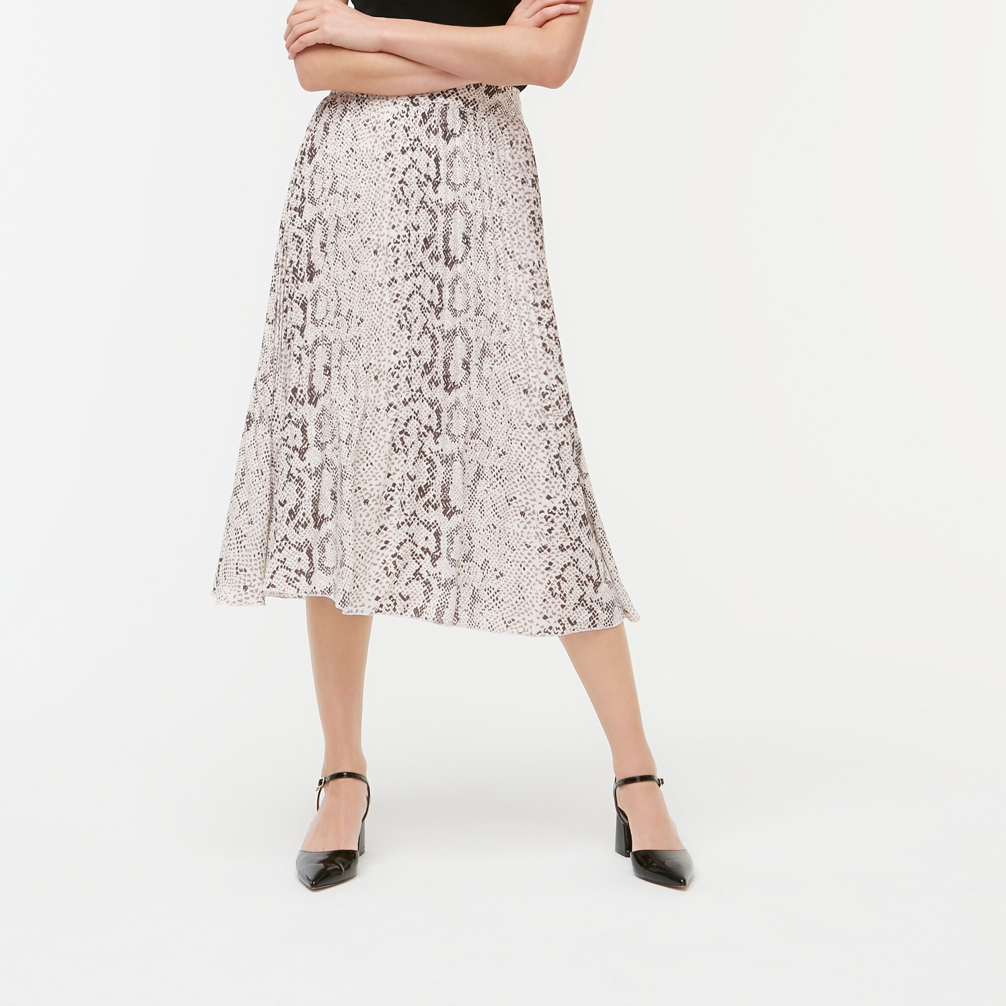 j crew cheetah skirt