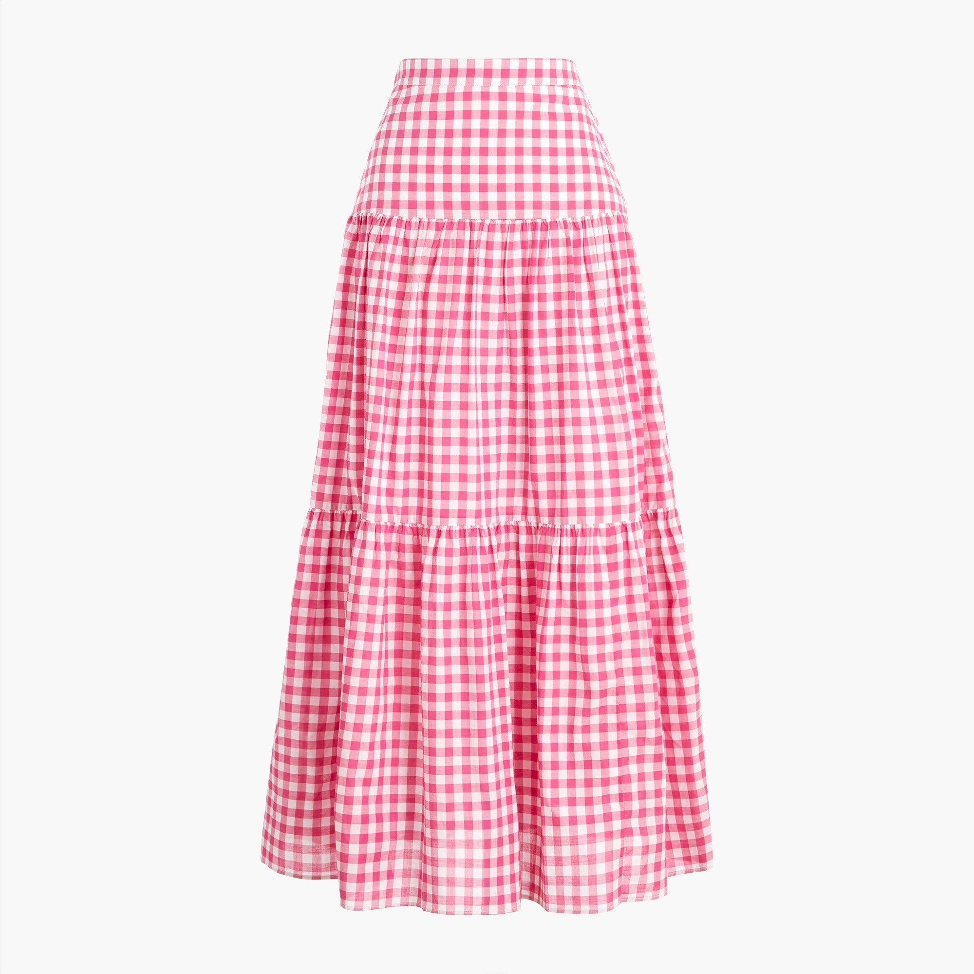 triple-tier maxi skirt for women