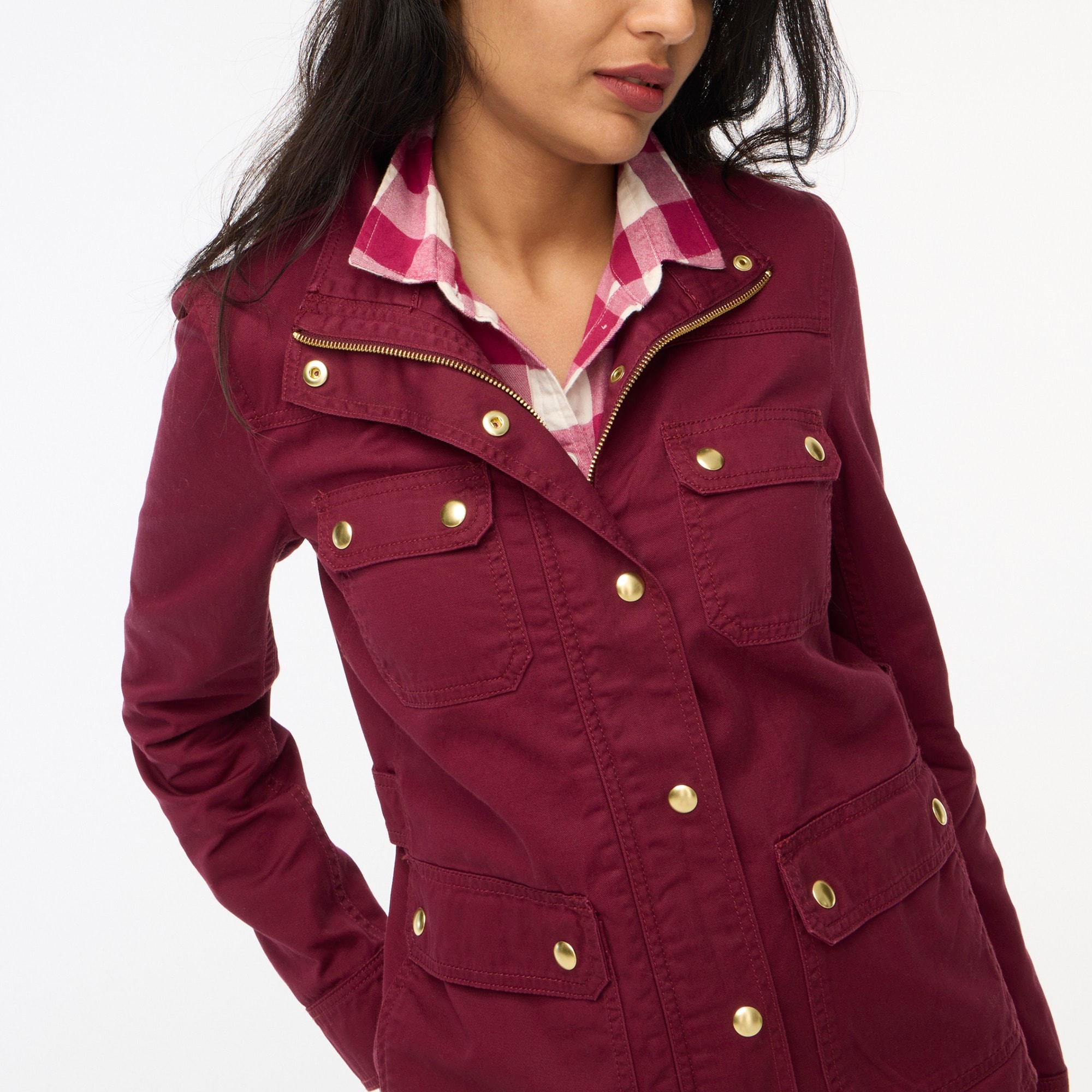 Resin-coated twill field jacket