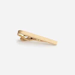 Brushed tie clip