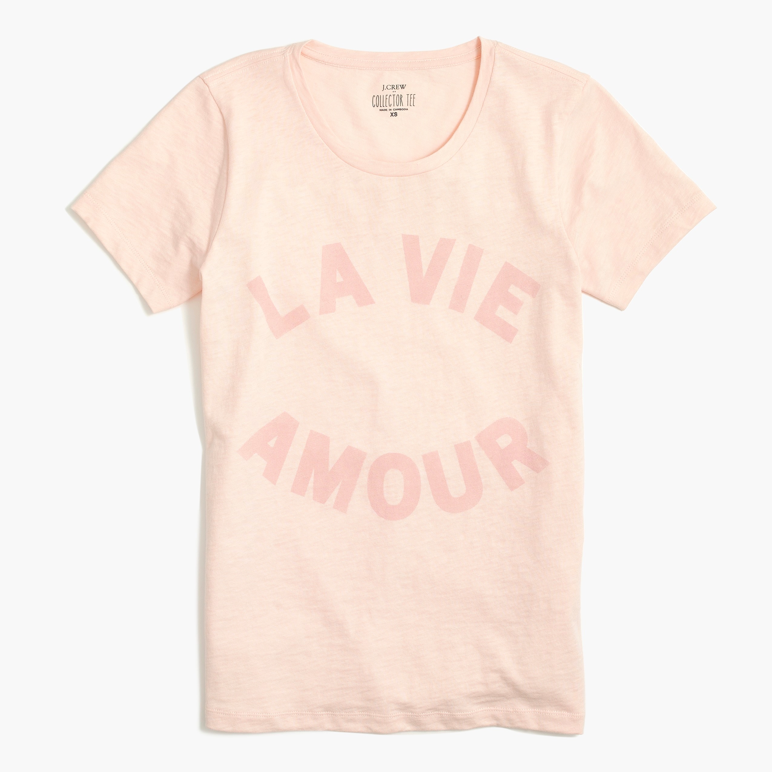 La vie amour graphic tee