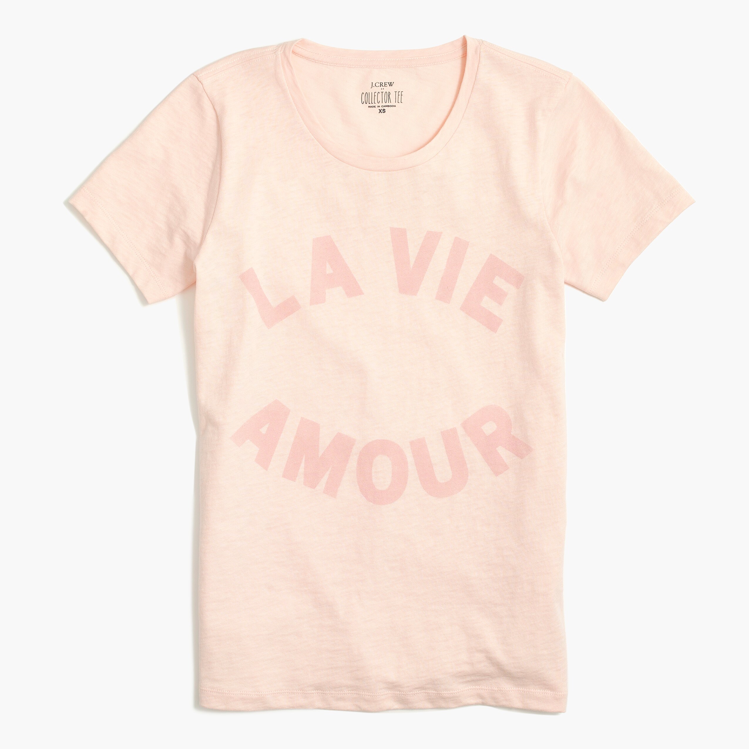 la vie amour graphic tee for women