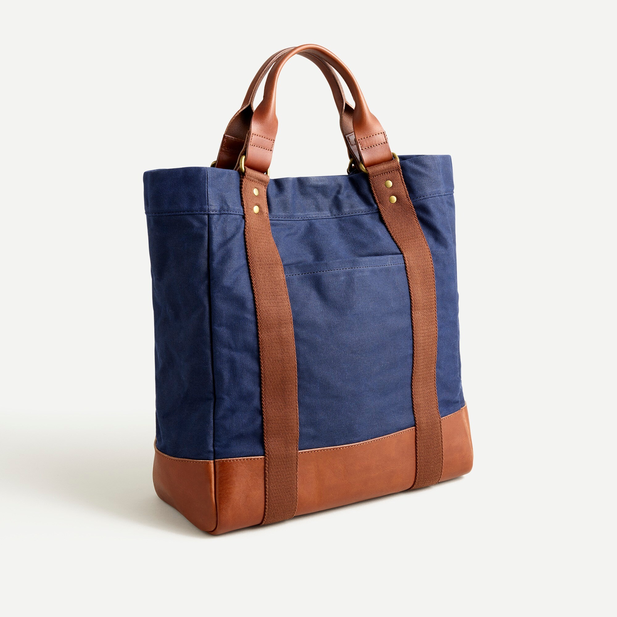 Abingdon Waxed Canvas Tote Bag For Men - J.Crew