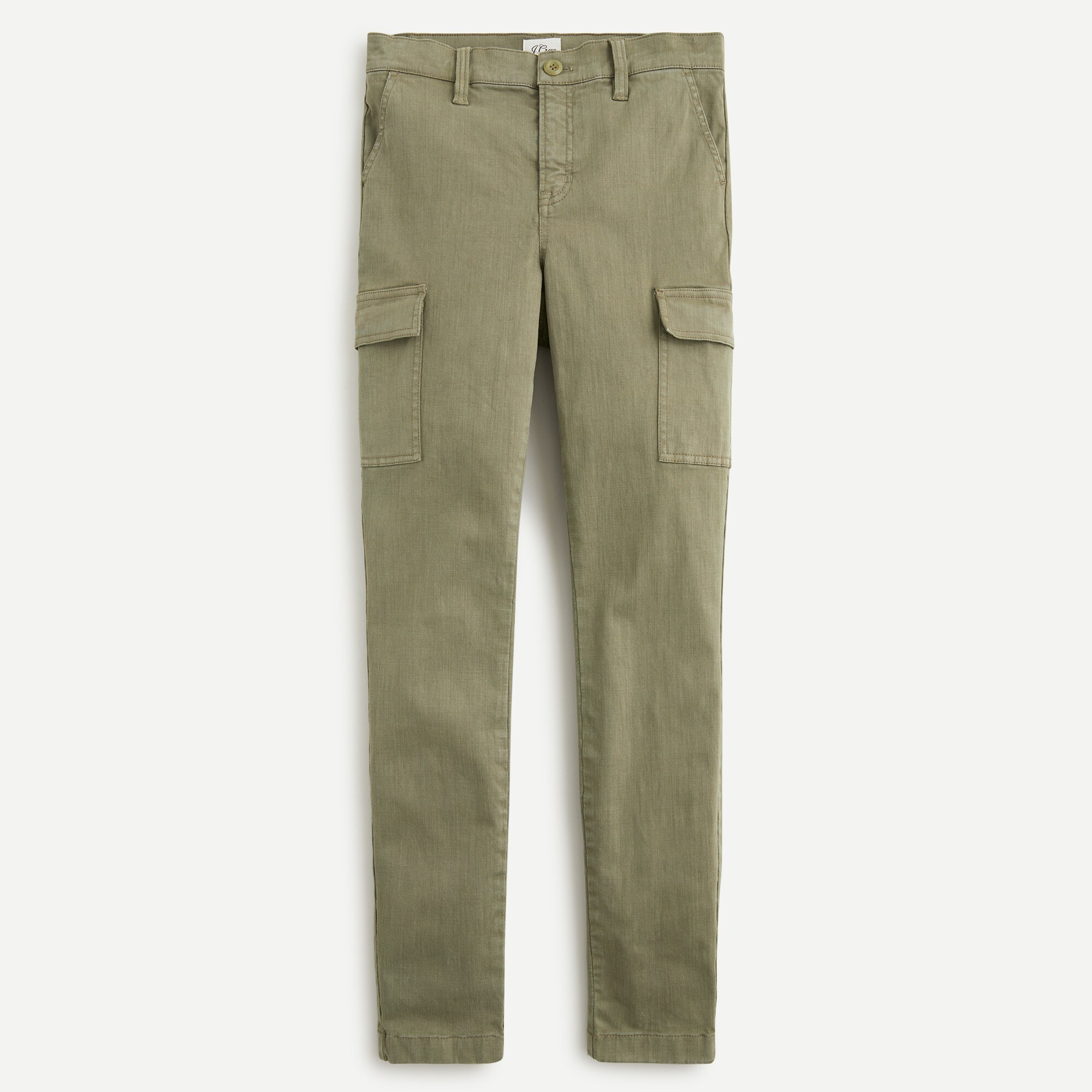 J Crew Womens Pants size 25 Washed Olive Green Skinny Leg 