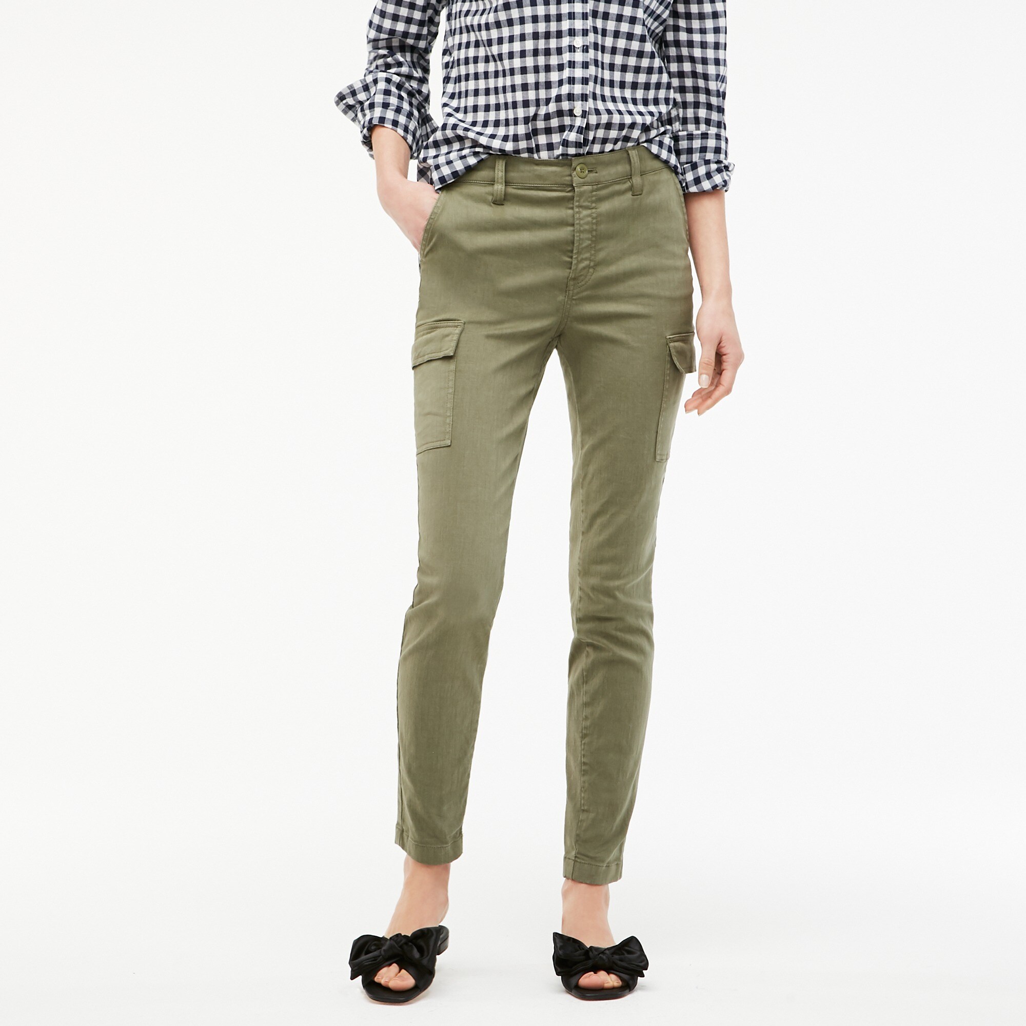 J.Crew: High-rise Skinny Washed Cargo Pant