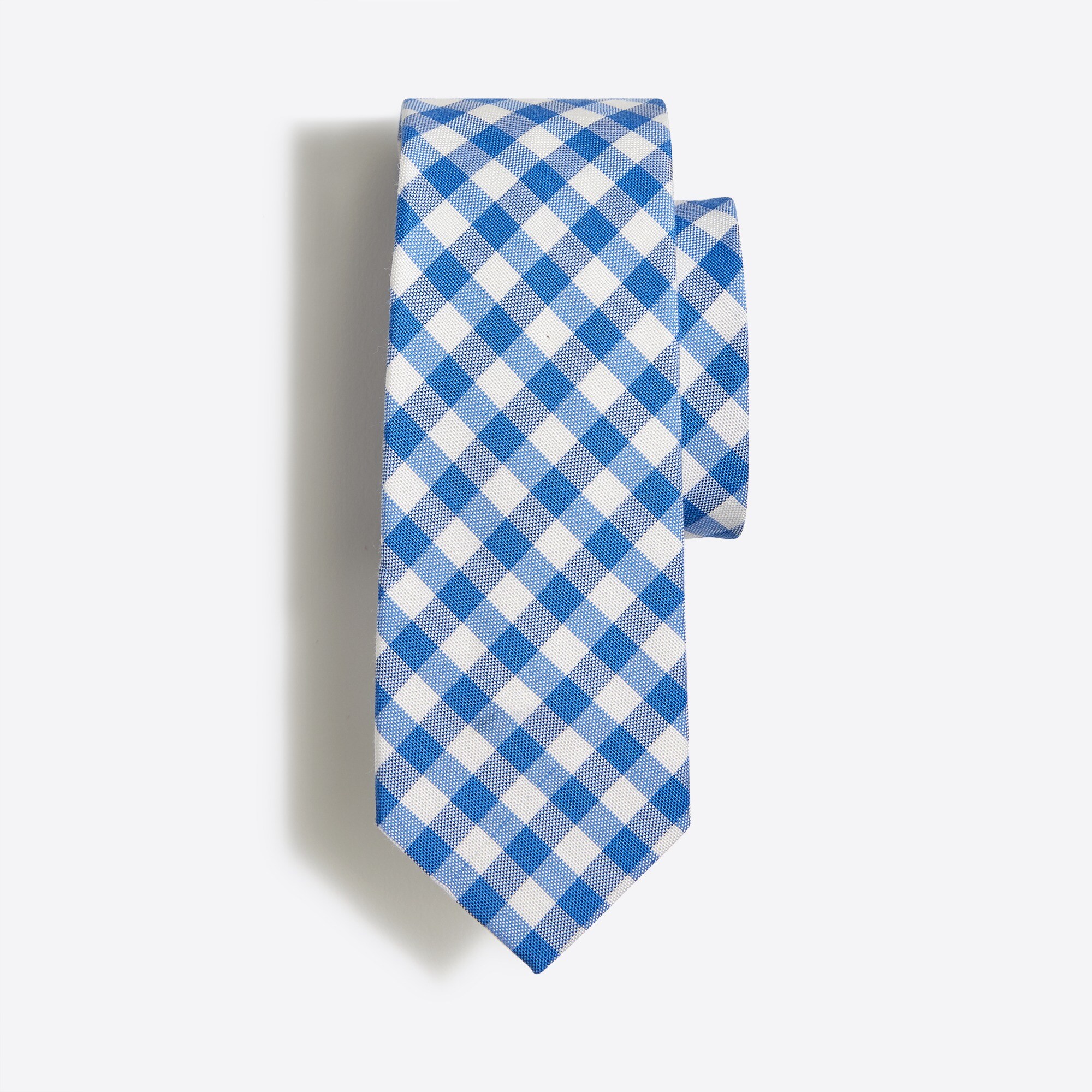 Boys' blue gingham tie