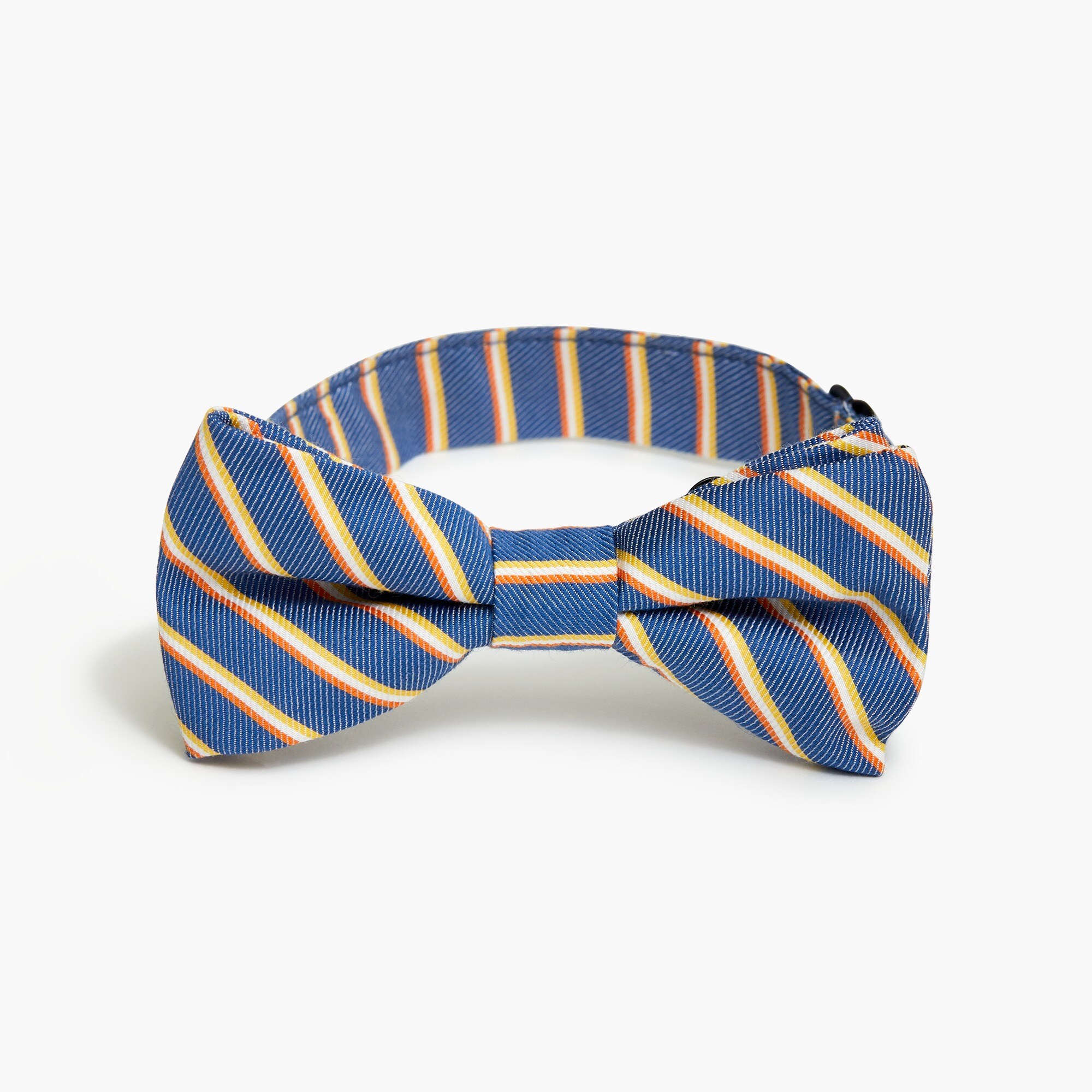 Boys' chambray striped bow tie