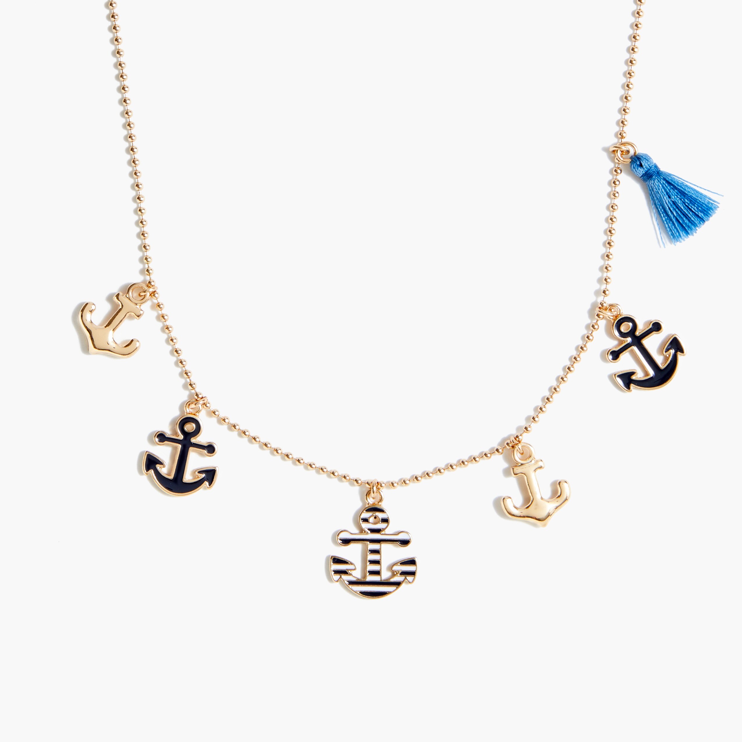 Girls' anchor necklace