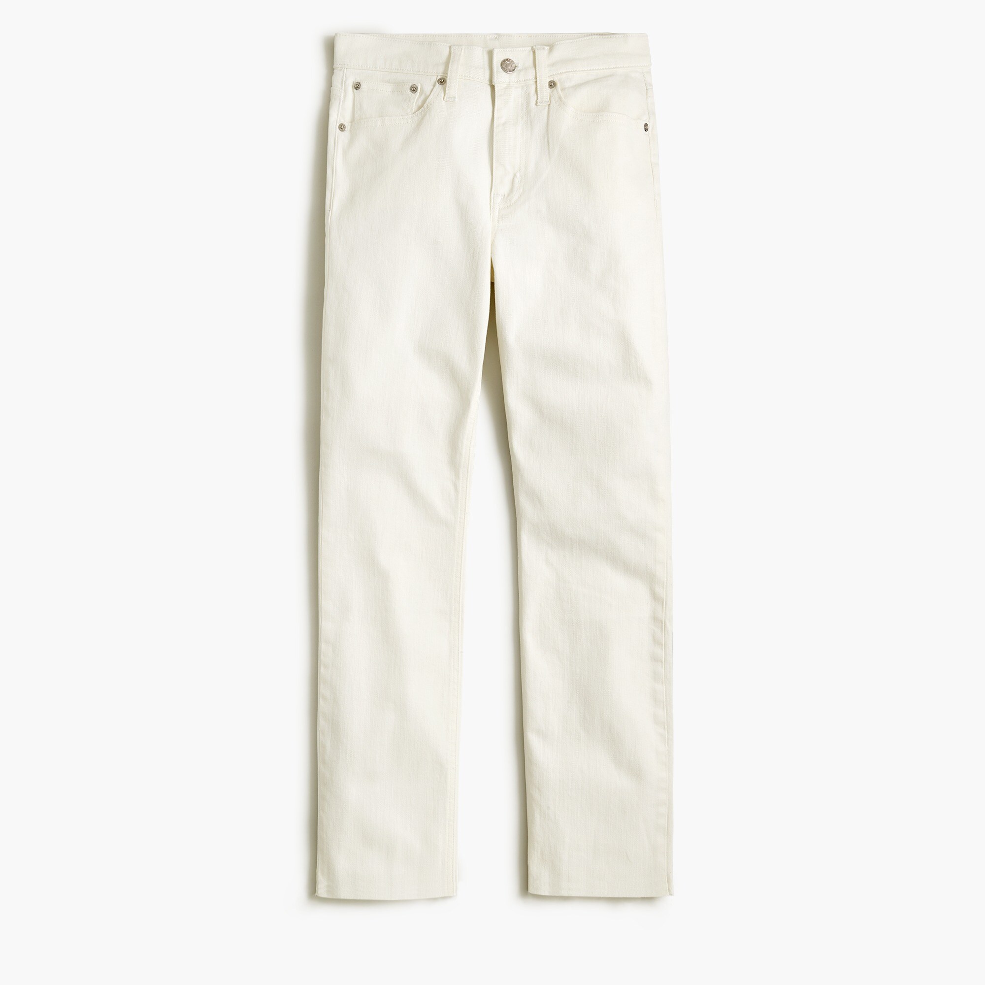 slim boyfriend jean in white denim for women