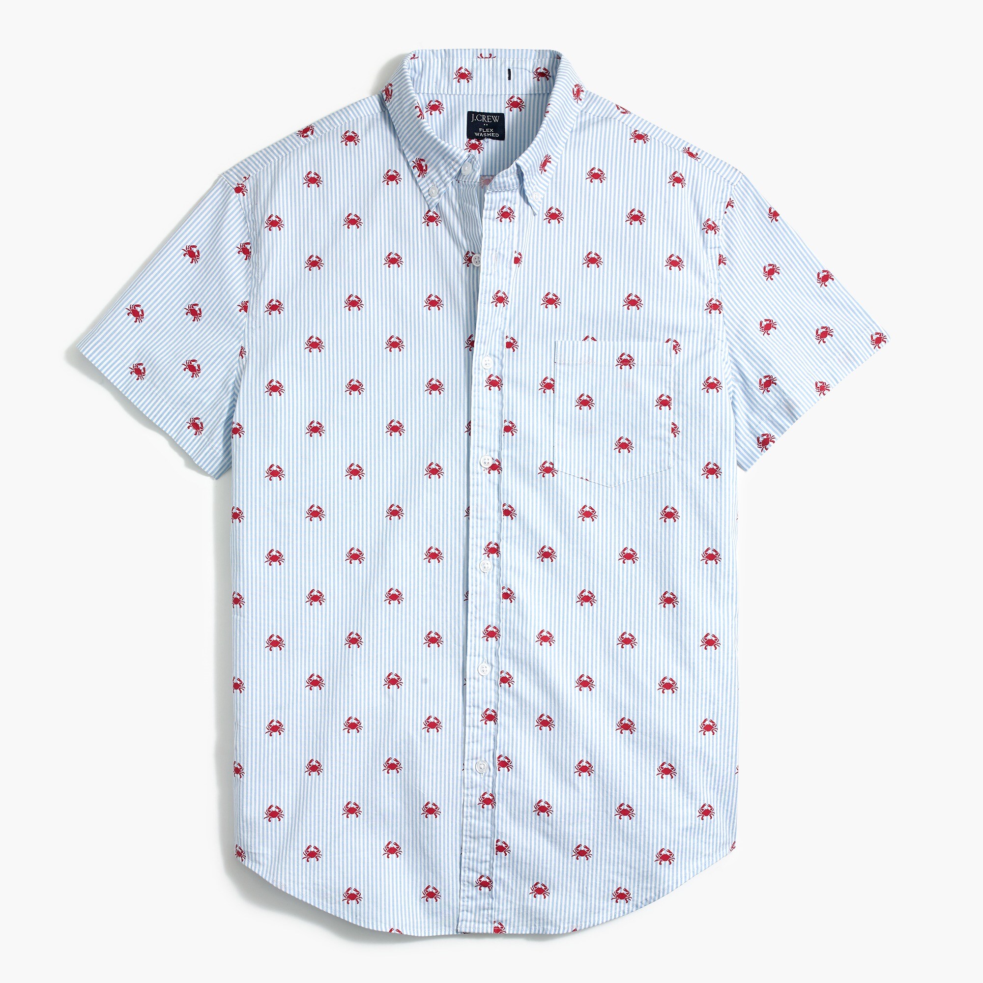 crab dress shirt Sikelia crab print shirt