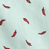 Short-sleeve slim hot pepper print shirt PEPPER PEPPER MINT RED factory: short-sleeve slim hot pepper print shirt for men