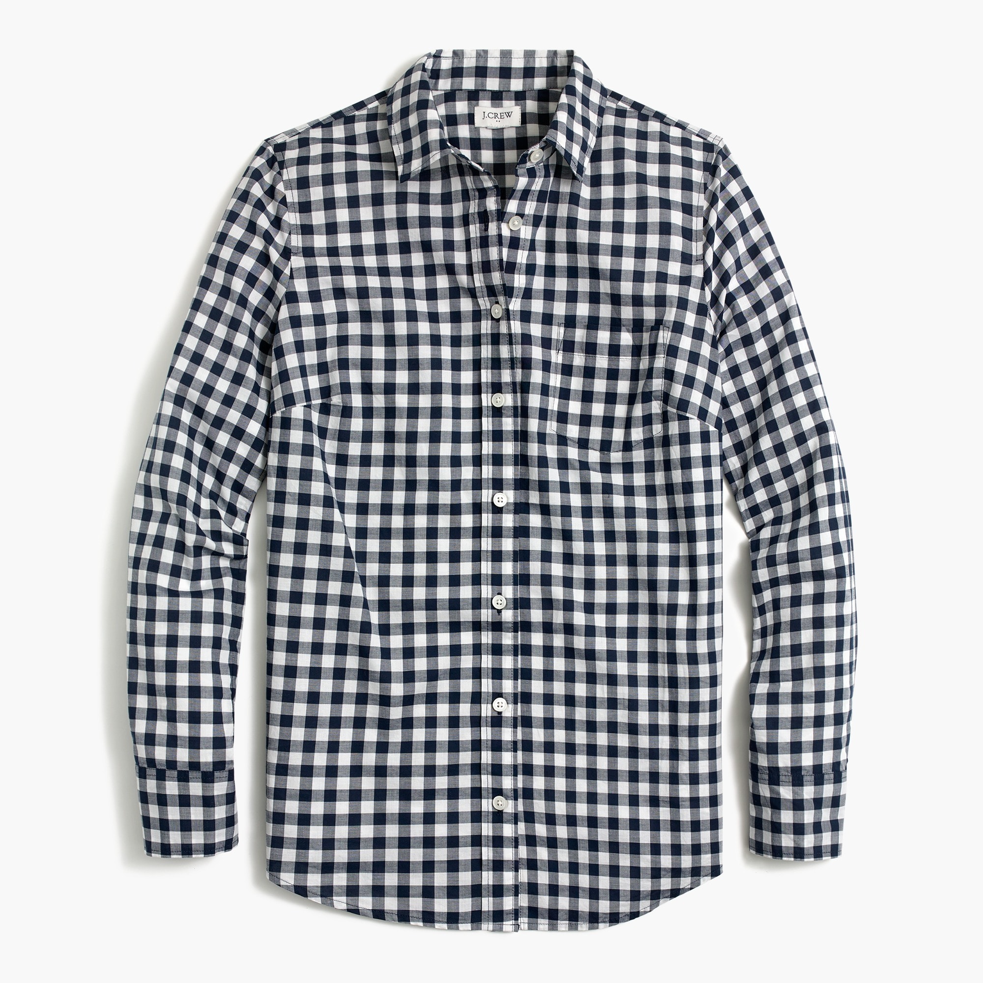 Gingham lightweight cotton shirt signature fit