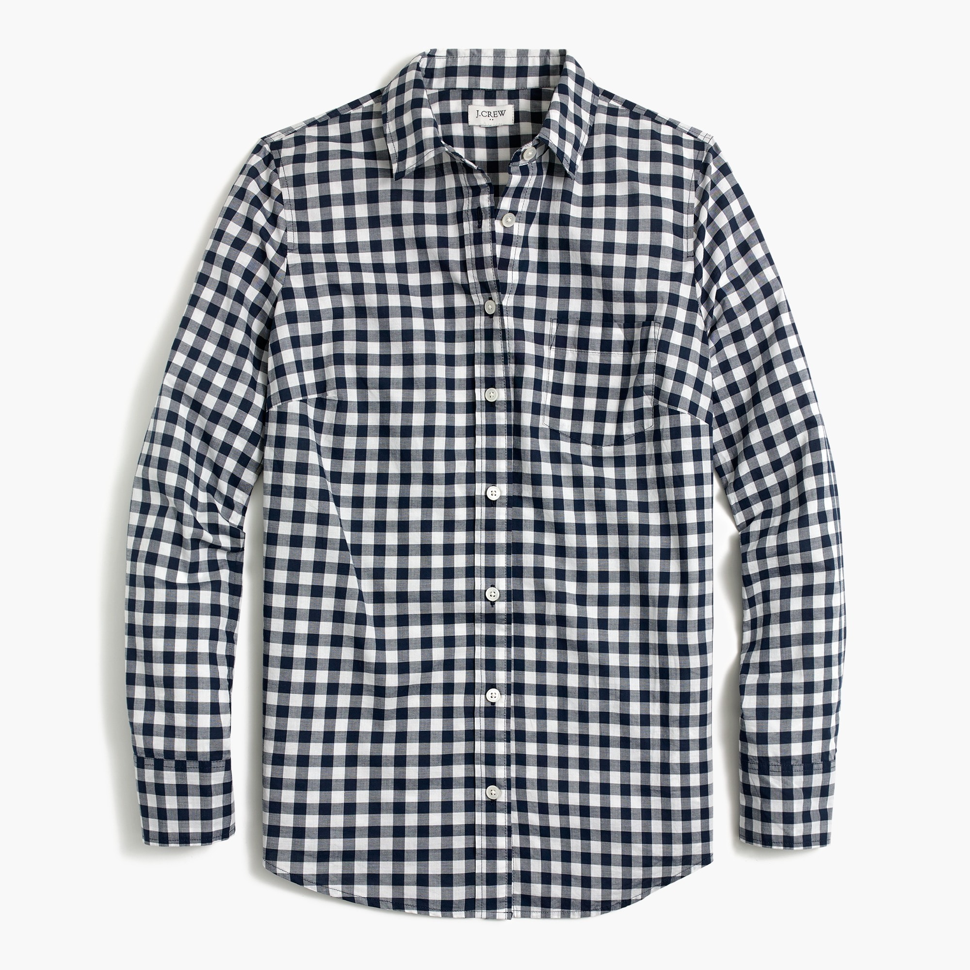 Gingham lightweight cotton shirt in signature fit