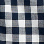 Gingham lightweight cotton shirt in signature fit GINEVRA GNGM MD NAVY WH factory: gingham lightweight cotton shirt in signature fit for women