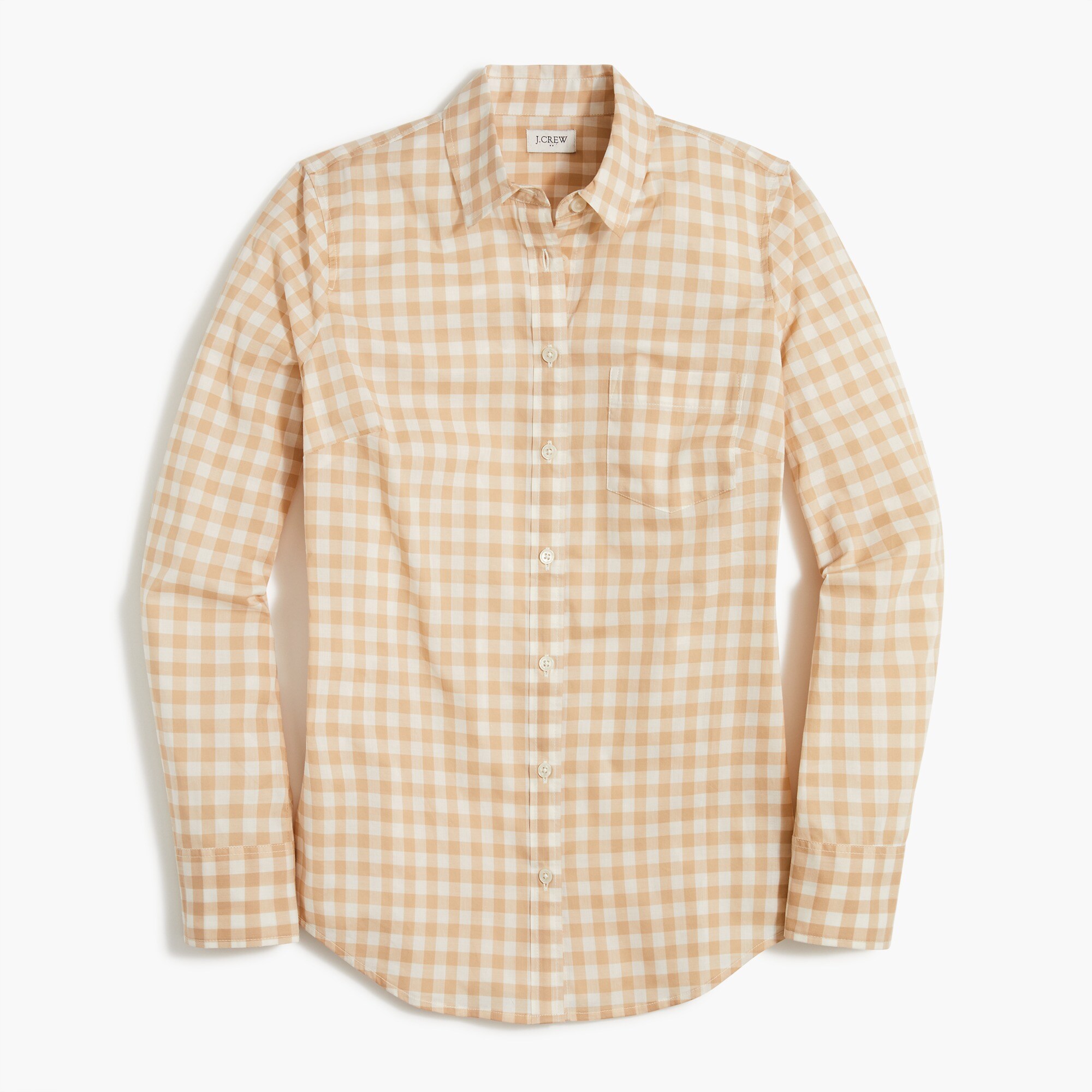 Gingham lightweight cotton shirt in signature fit
