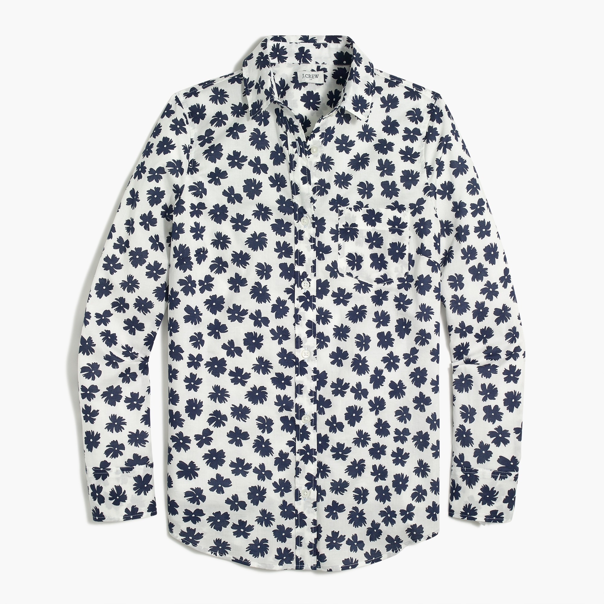 printed lightweight cotton shirt in signature fit for women