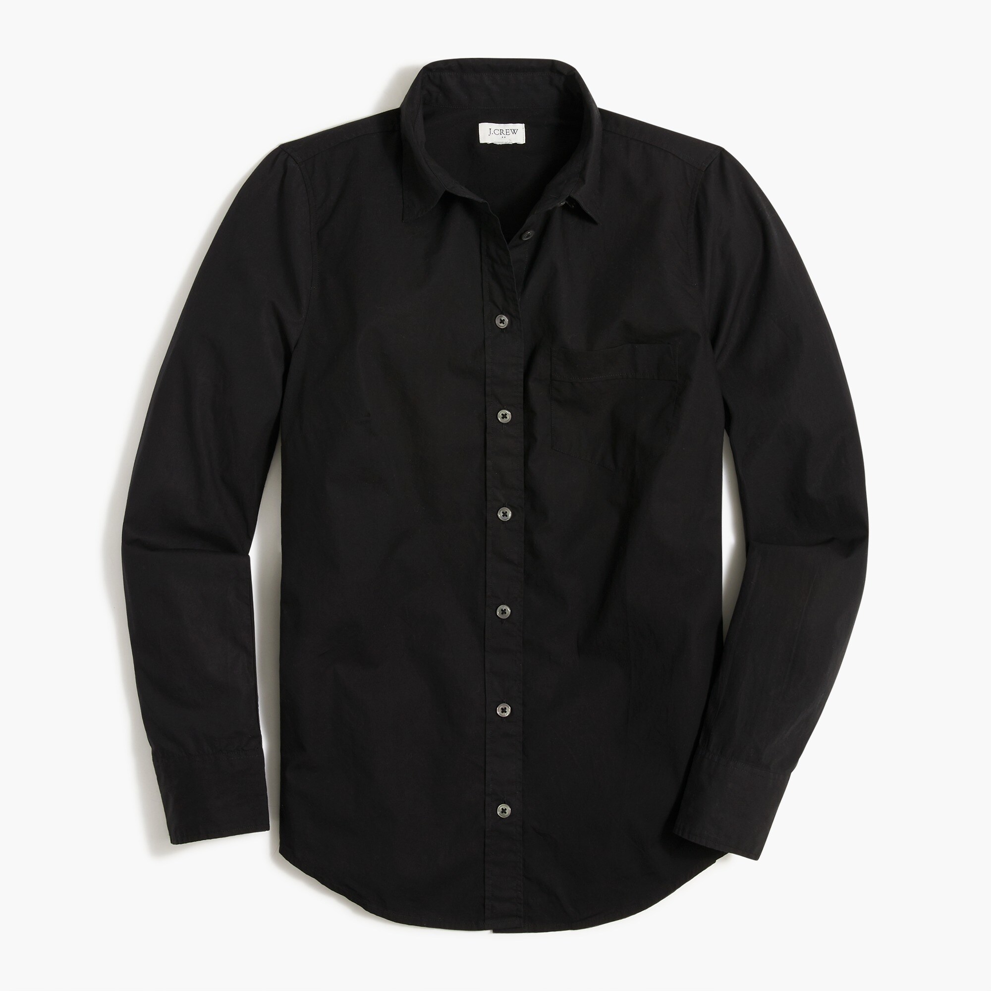 Button-up cotton poplin shirt in signature fit