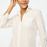 Button-up cotton poplin shirt in signature fit
