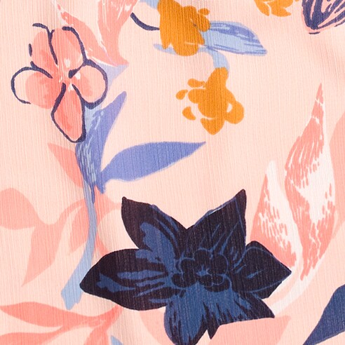 Floral mockneck tank top IMOGINE FLORAL NAVY GRE floral mockneck tank top for women