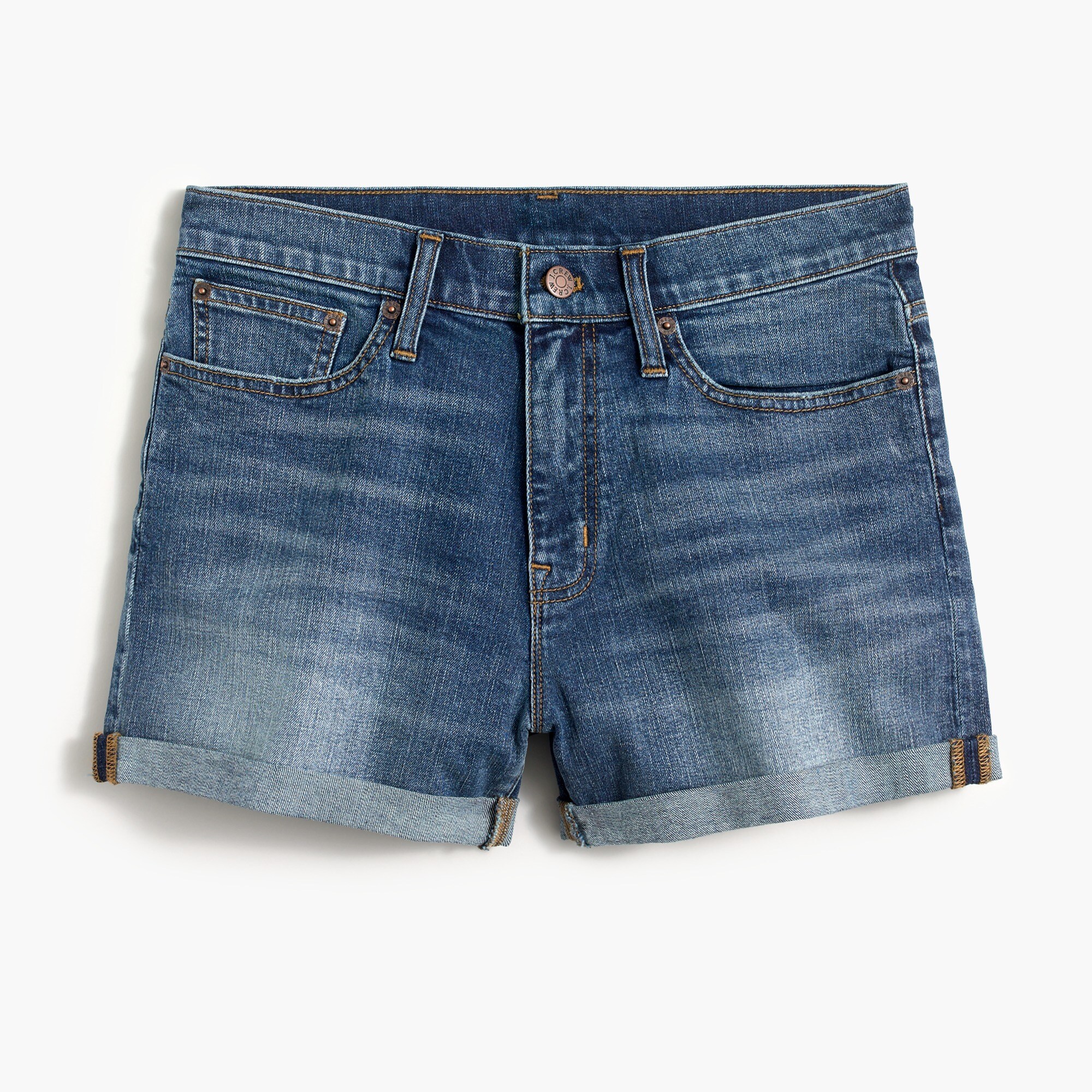 Classic Denim Short In Dark Pacific Blue Wash For Women | Factory