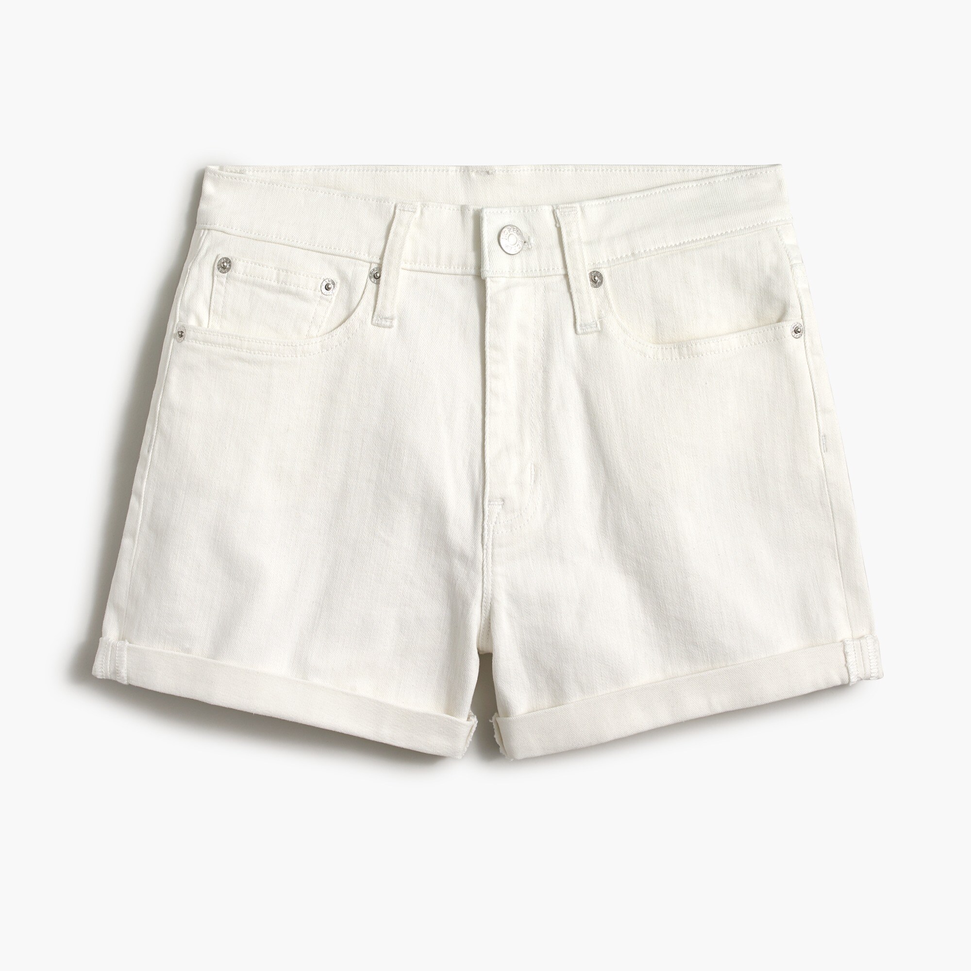 Classic denim short in white wash