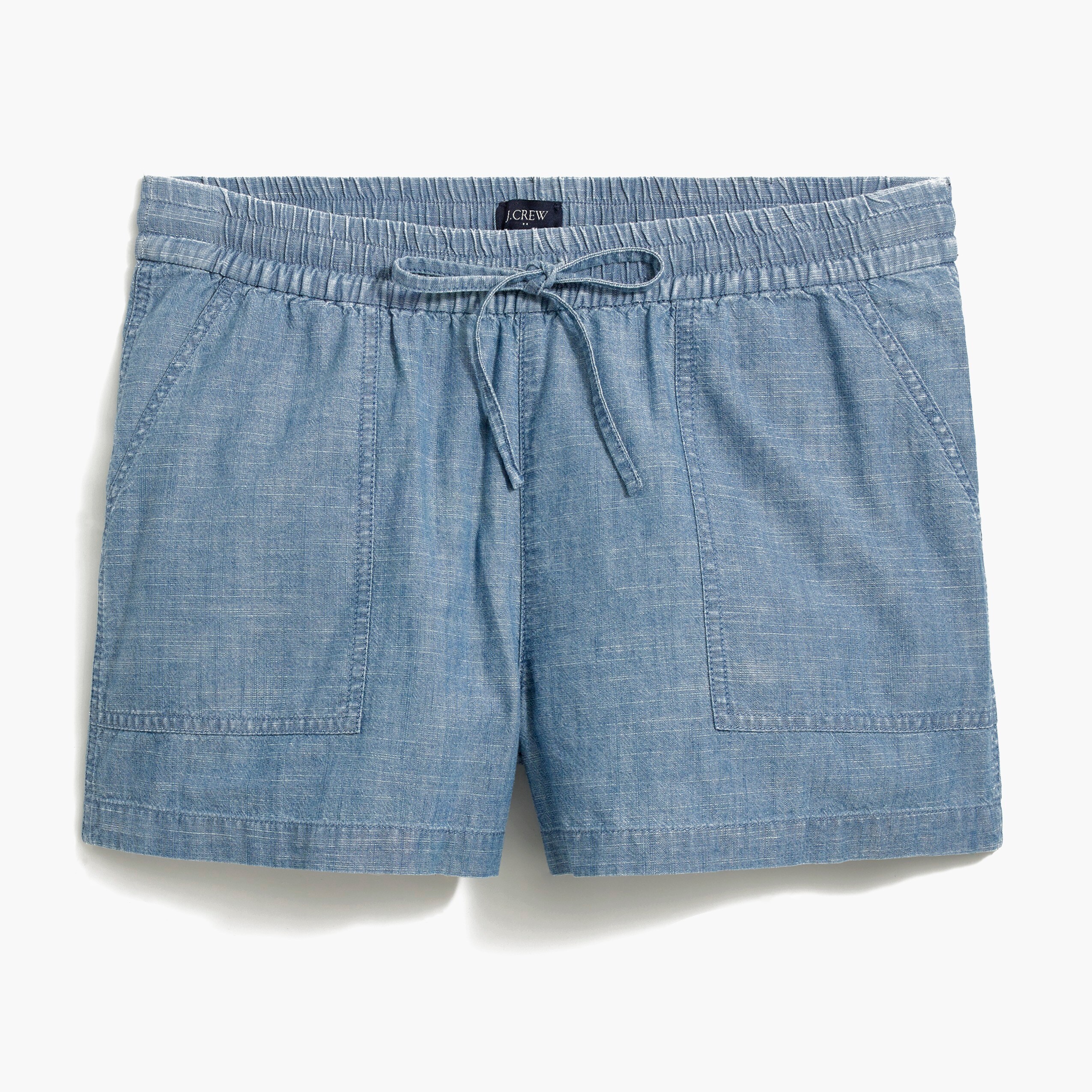 Chambray drawstring short
