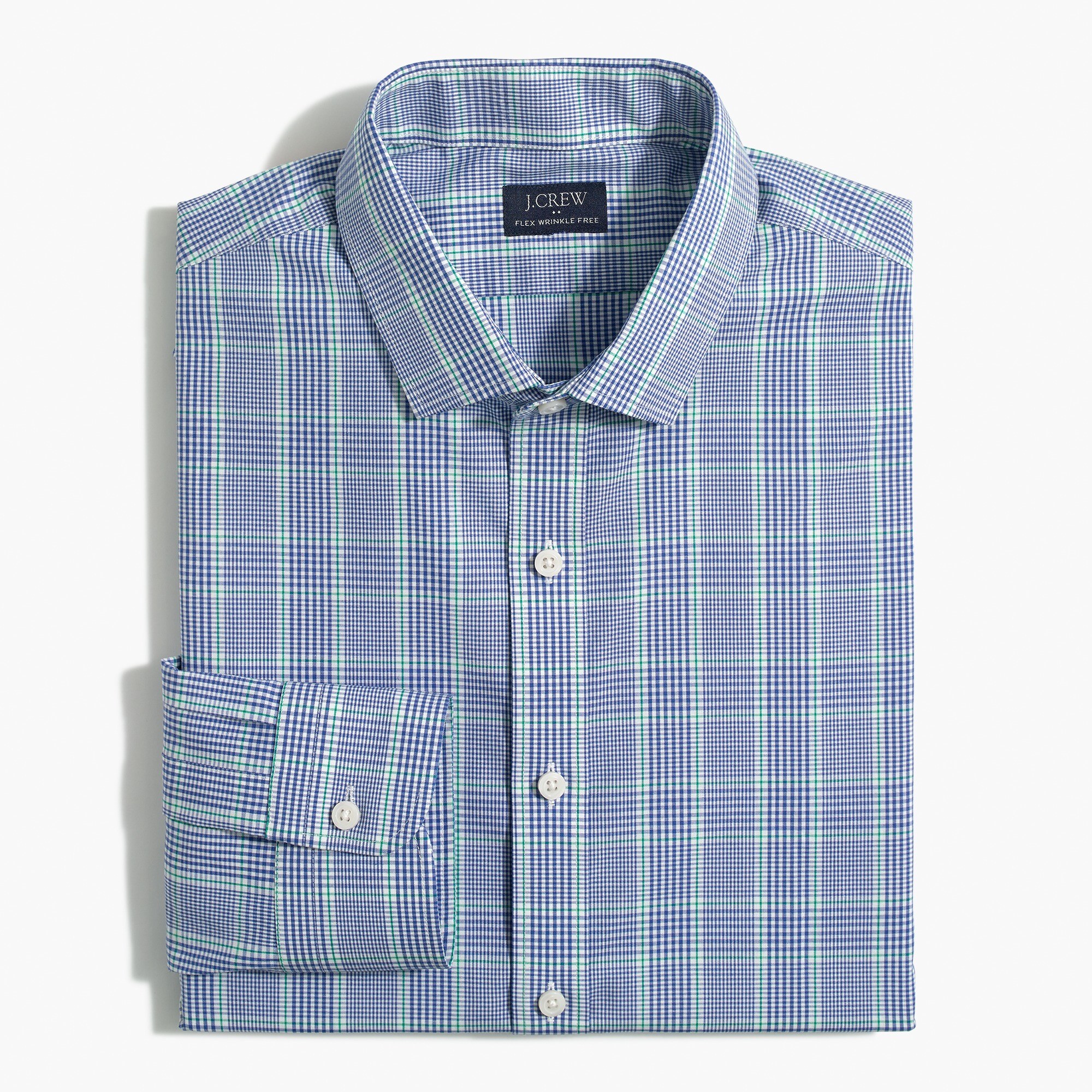 thompson slim flex wrinkle-free dress shirt for men