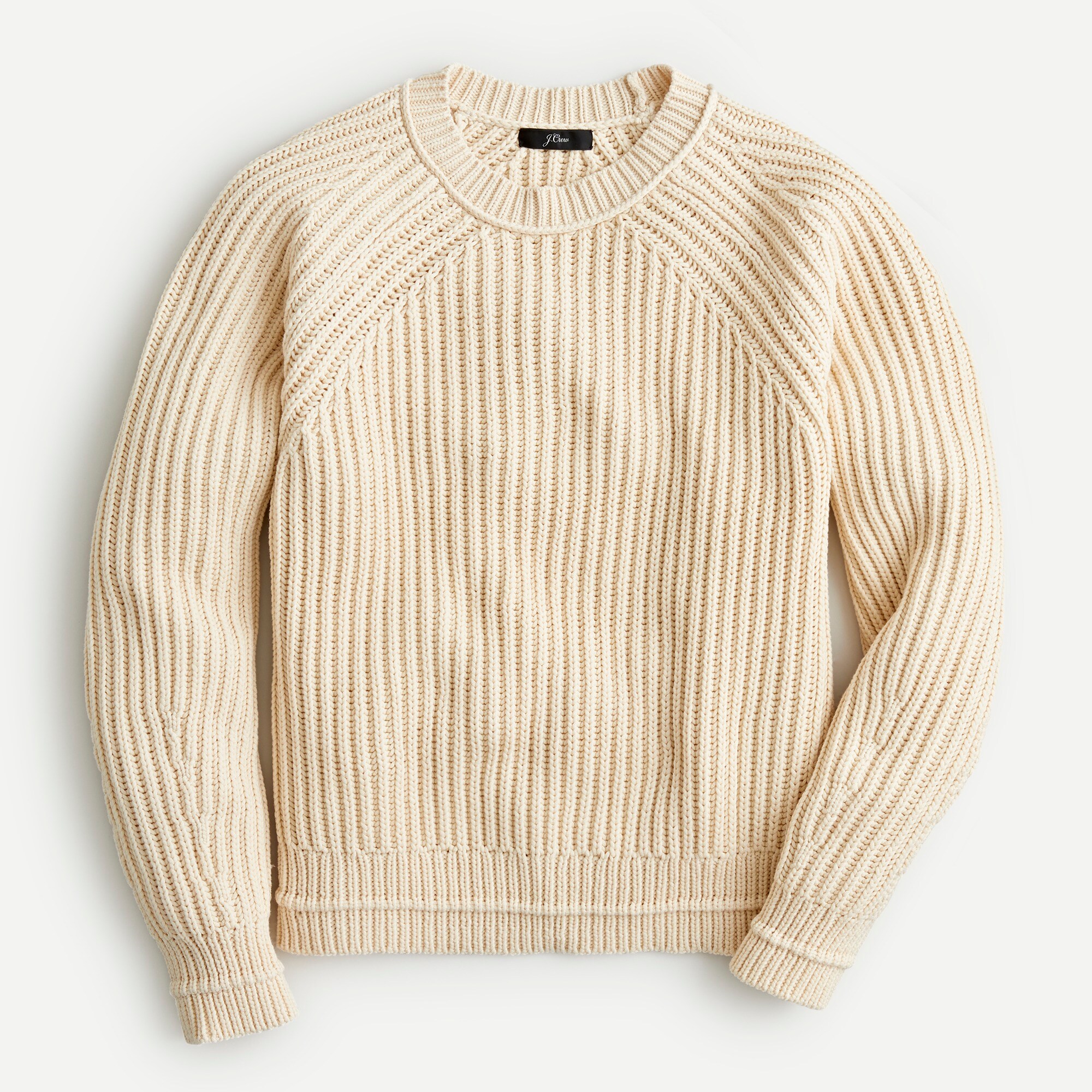 Ribbed crewneck sweater