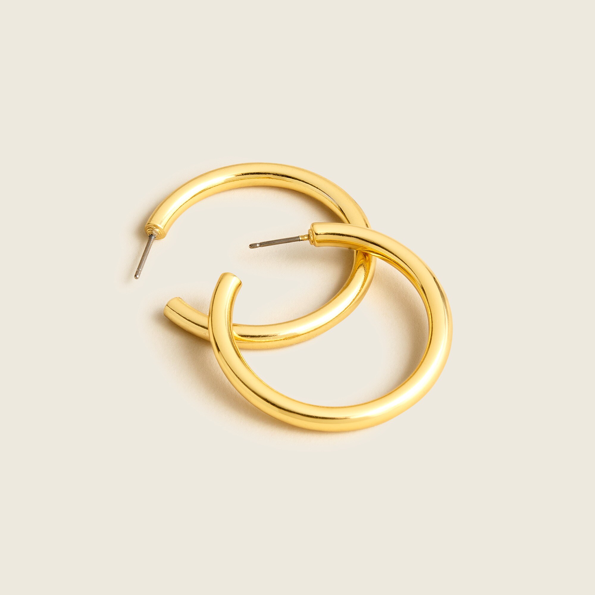 Gold hoop earrings