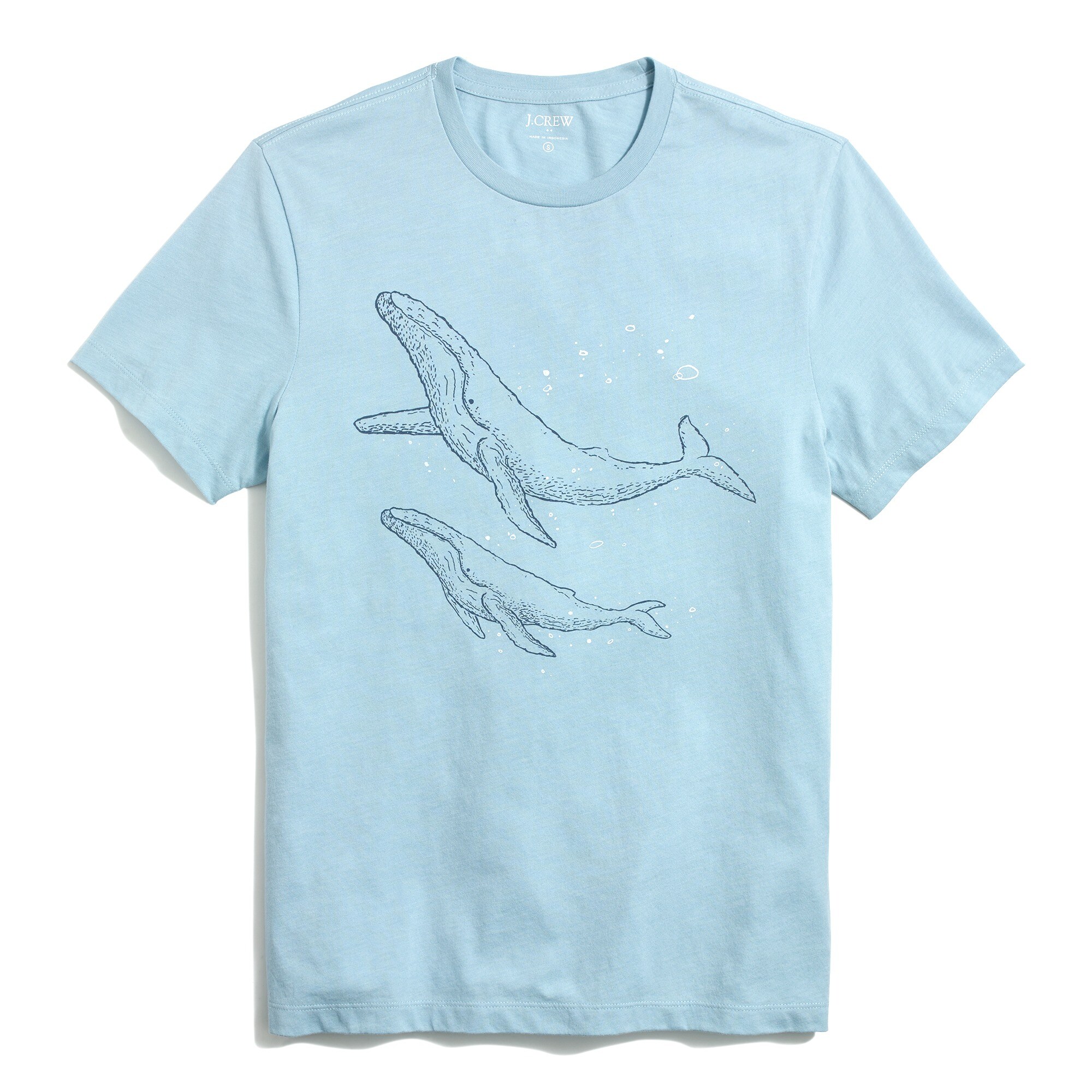 whale graphic tee for men