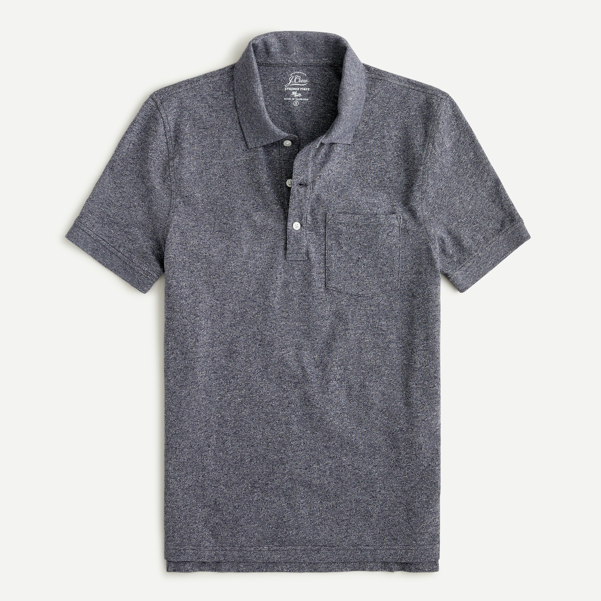 J crew pique polo slim fit deals