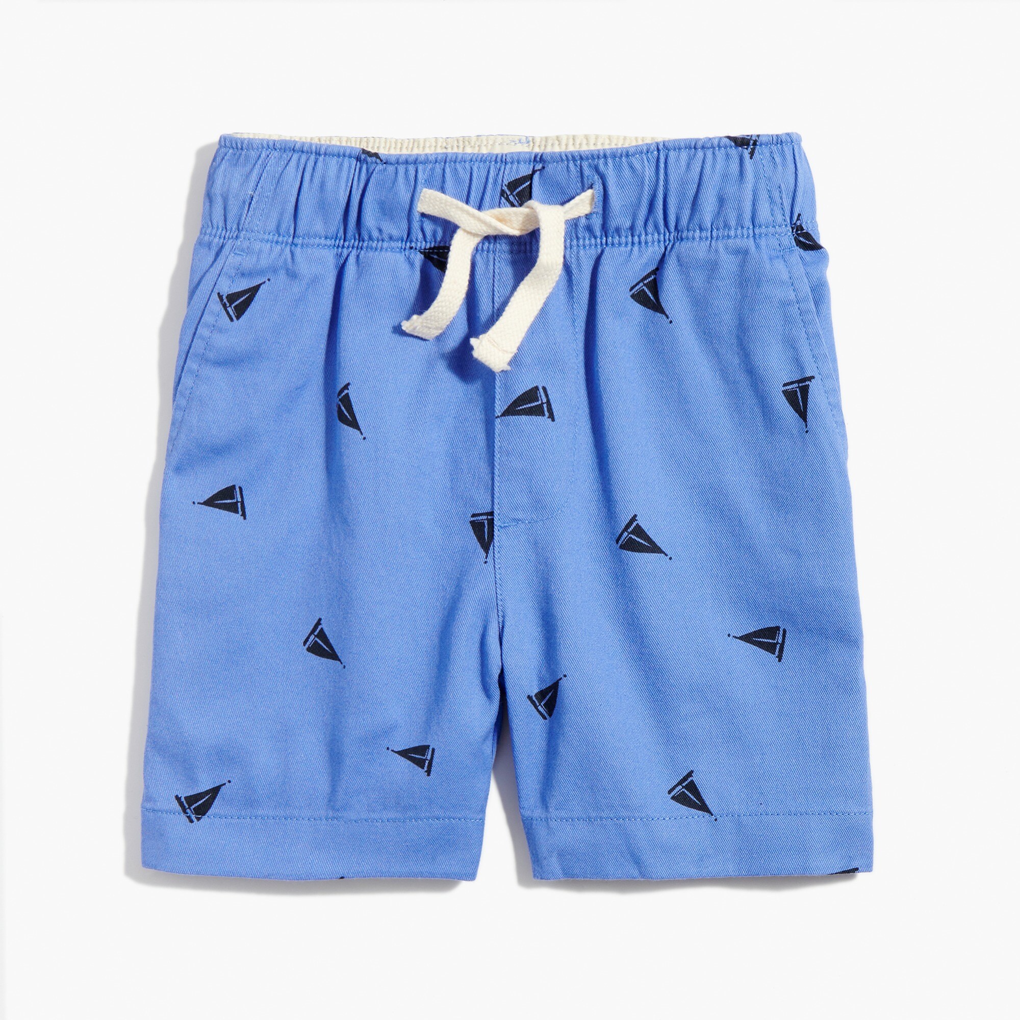 Boys' pull-on short in sailboat print