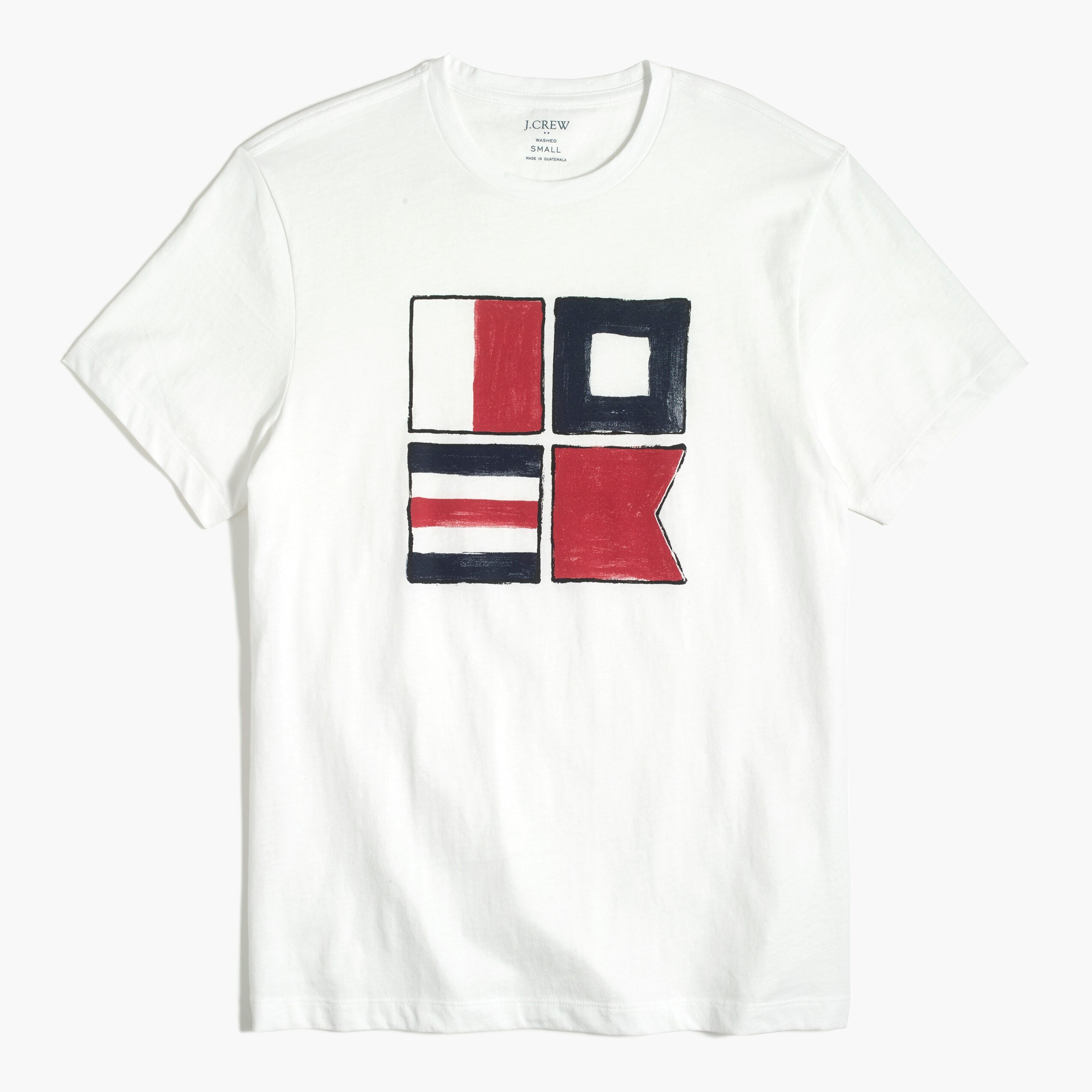 Nautical flags graphic tee
