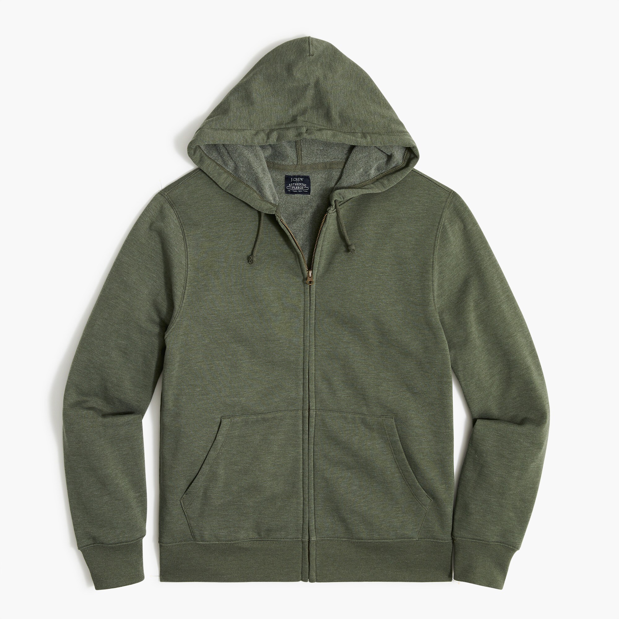 fleece full-zip hoodie for men