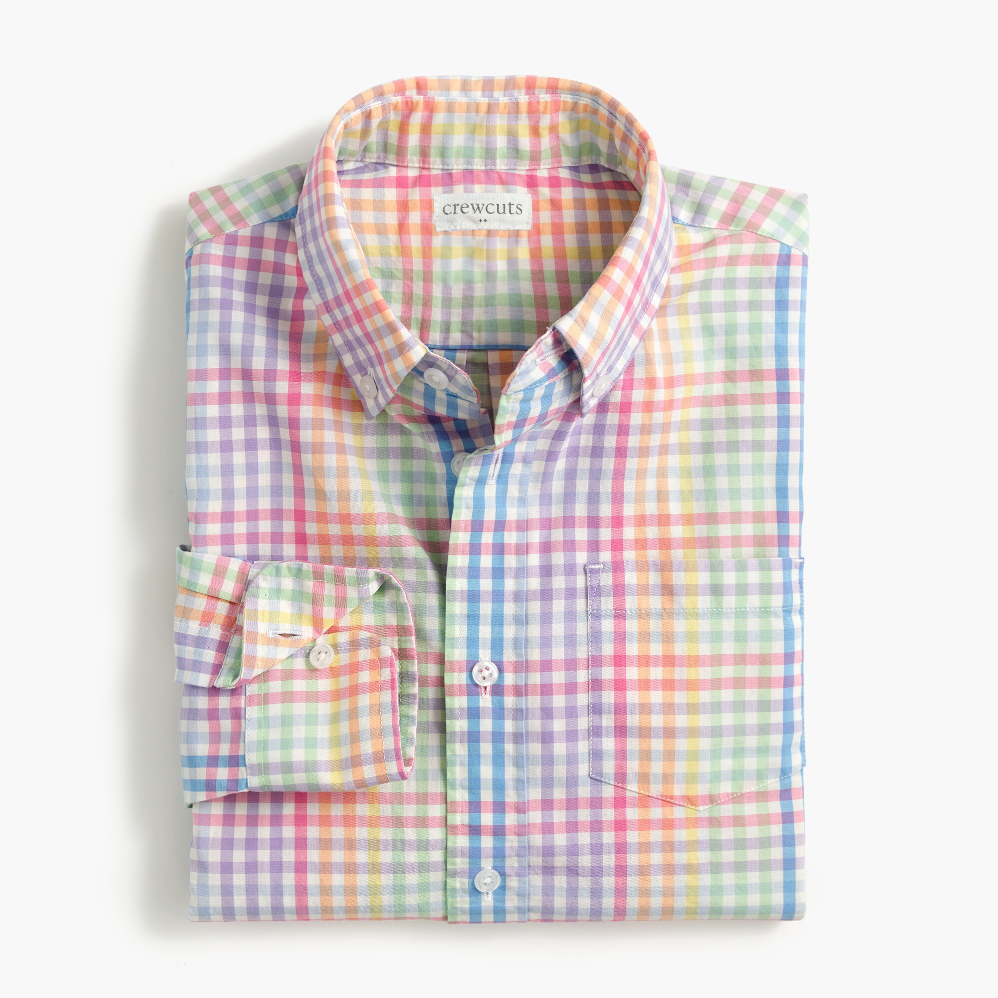 Boys' long-sleeve washed shirt