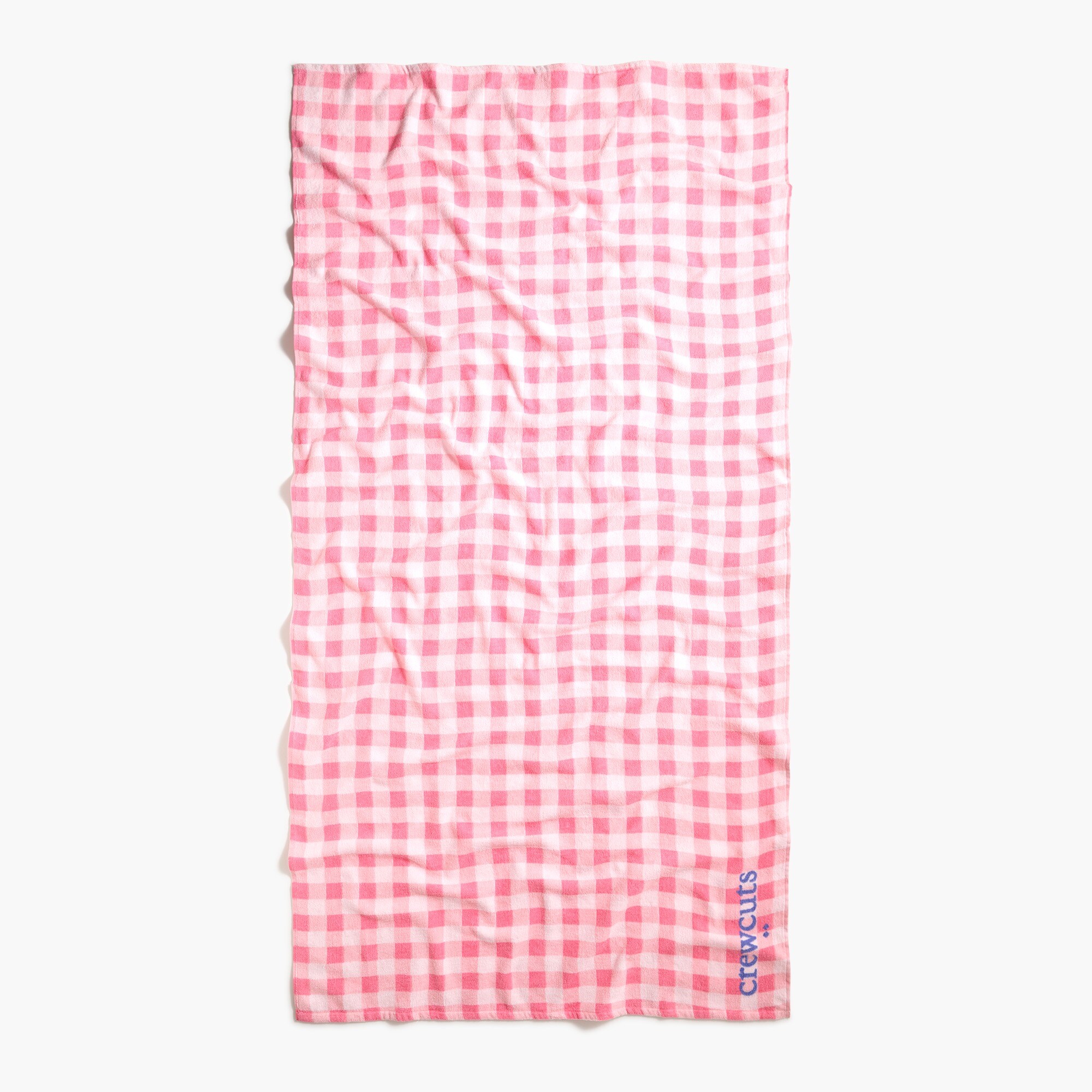 Girls' towel in gingham