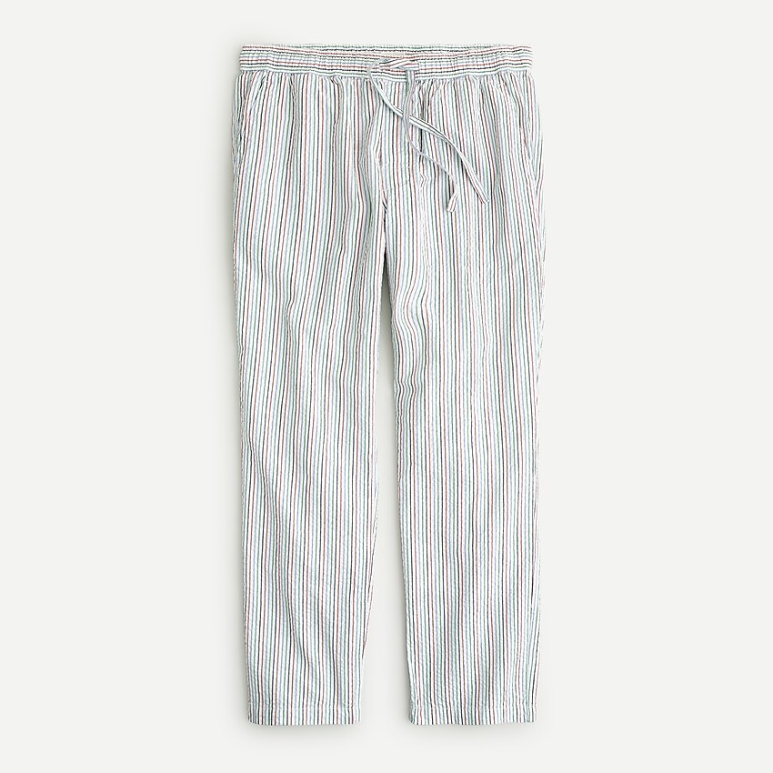 J.Crew: Pajama Pant In Organic Seersucker For Men