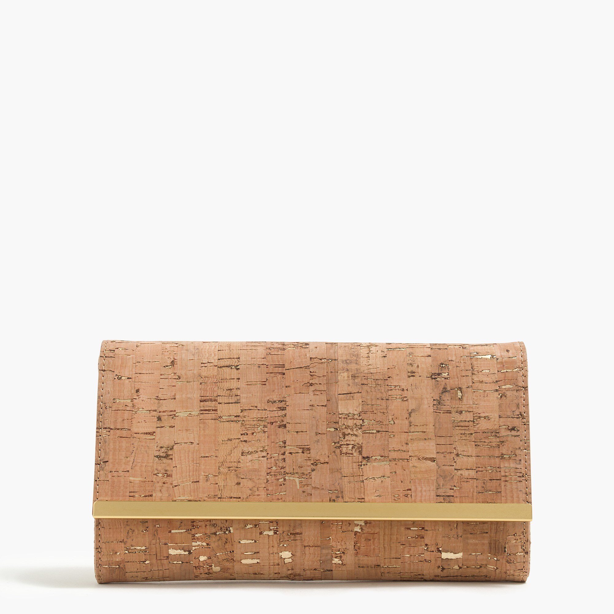 Metallic-trim cork clutch